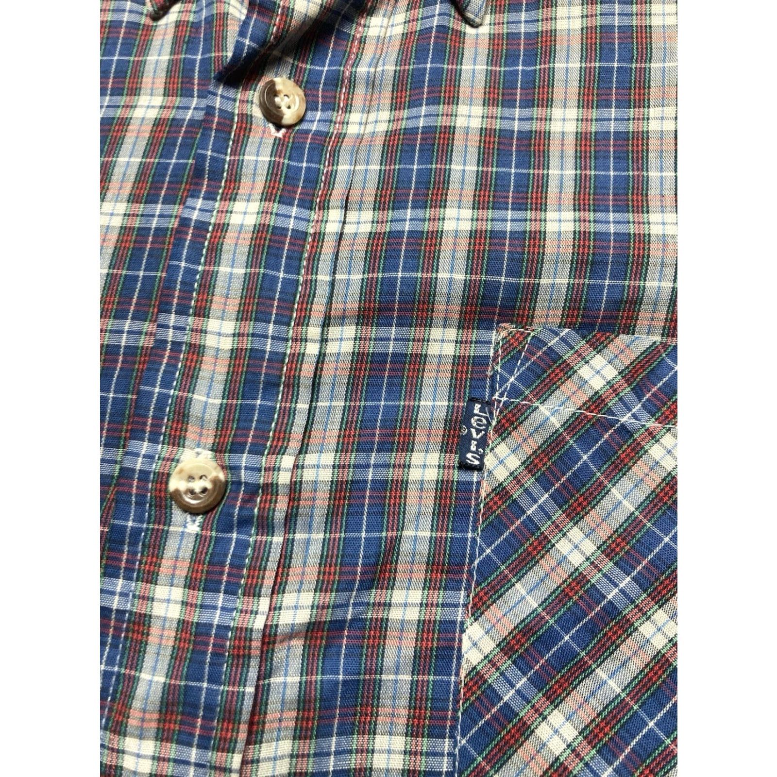 Levi's VINTAGE Levi’s Button Shirt Plaid Check Long Sleeve Lightweight Large Mens Shirt Size US L / EU 52-54 / 3 - 3 Thumbnail