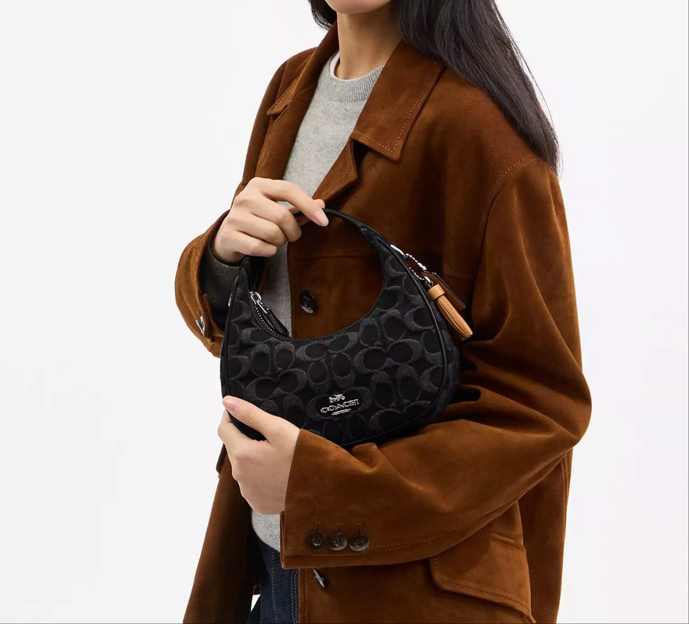 Coach Carmen Mini Crossbody Bag In Signature Denim CCZ47 Size ONE SIZE - 7 Thumbnail