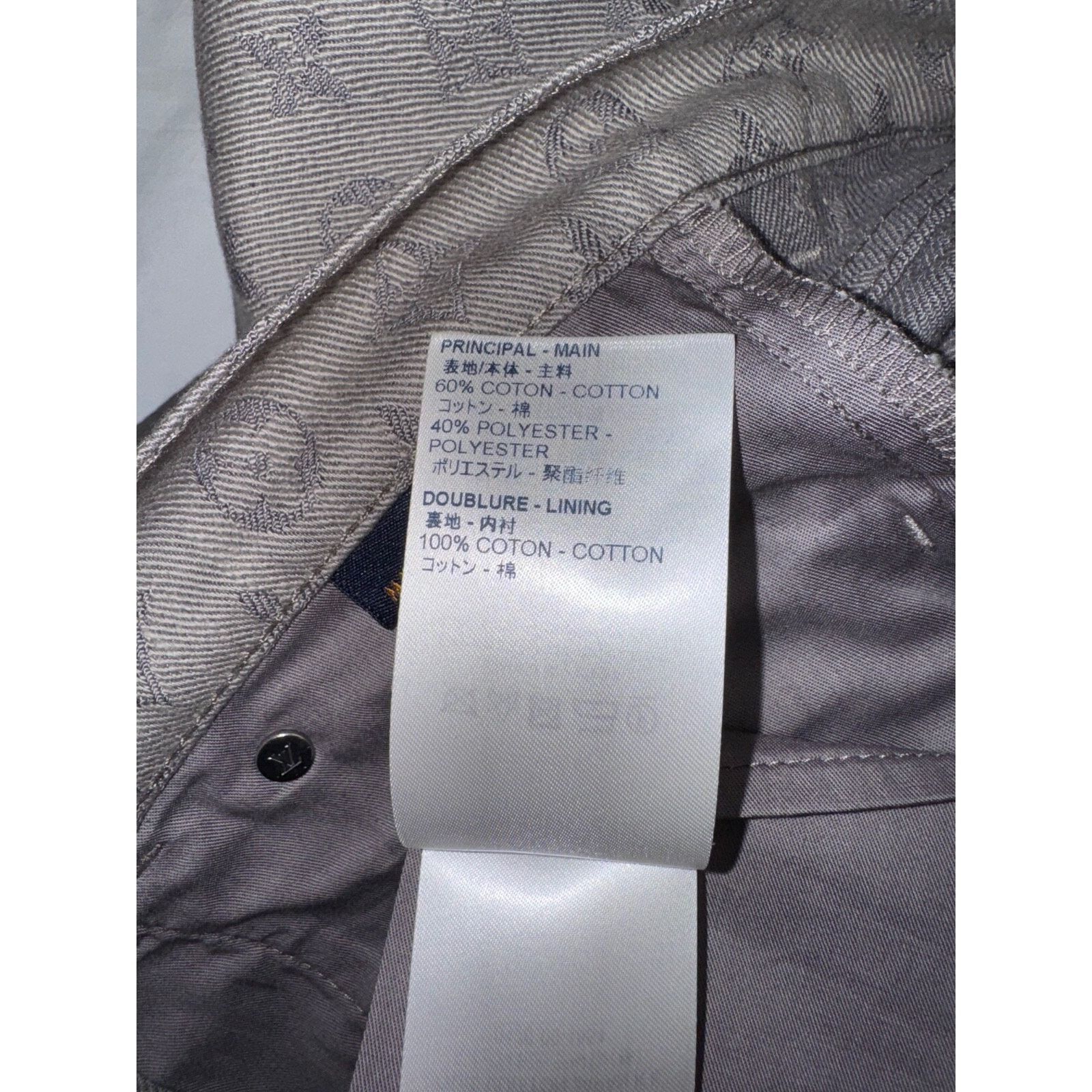 Louis Vuitton Louis Vuitton DL0 Monogram Slim Jeans All Over Logo Grey Size US 34 / EU 50 - 14 Thumbnail