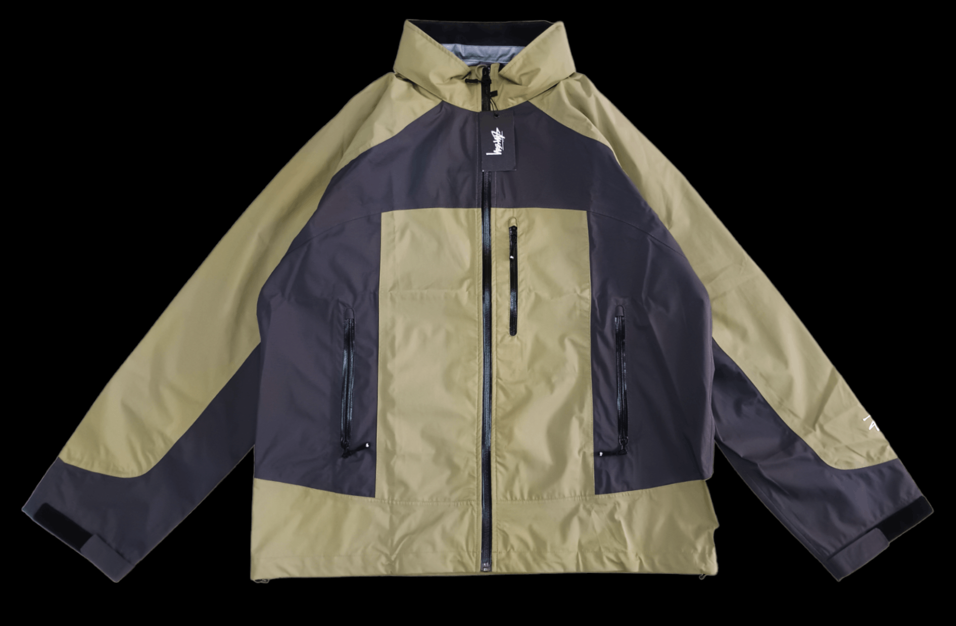Hypebeast × Stussy RARE STUSSY TAPED SEAM RAIN SHELL JACKET Size US L / EU 52-54 / 3 - 7 Thumbnail