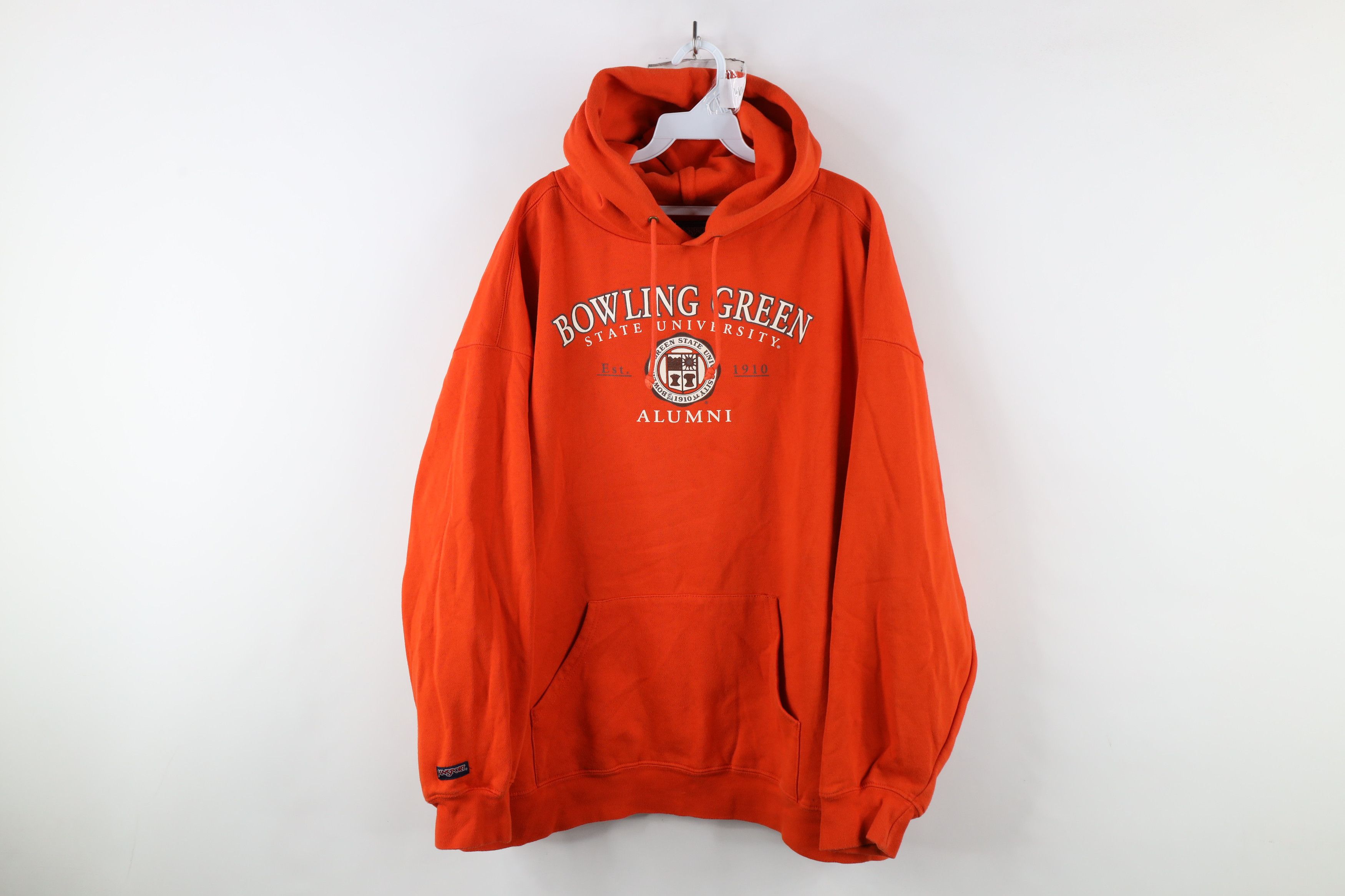 Vintage Vintage 90s Bowling State University Alumni Hoodie Orange Size US XXL / EU 58 / 5 - 1 Thumbnail