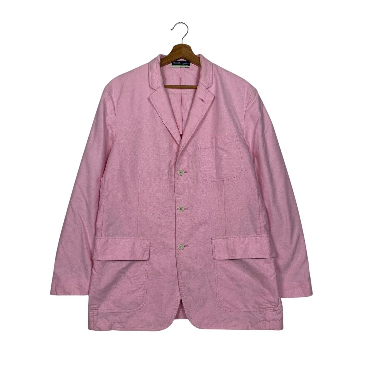 Polo Ralph Lauren Vtg Polo Ralph Lauren Pink Casual Jacket Size US M / EU 48-50 / 2 - 1 Thumbnail