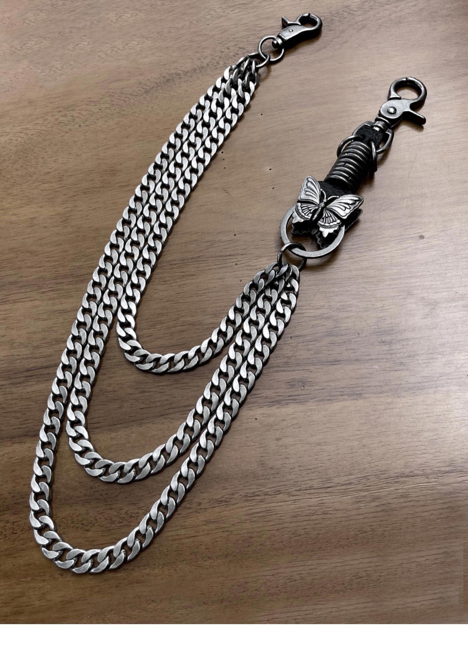 Jewelry Chain Wallet Chain Skull Keychain Size ONE SIZE - 9 Thumbnail