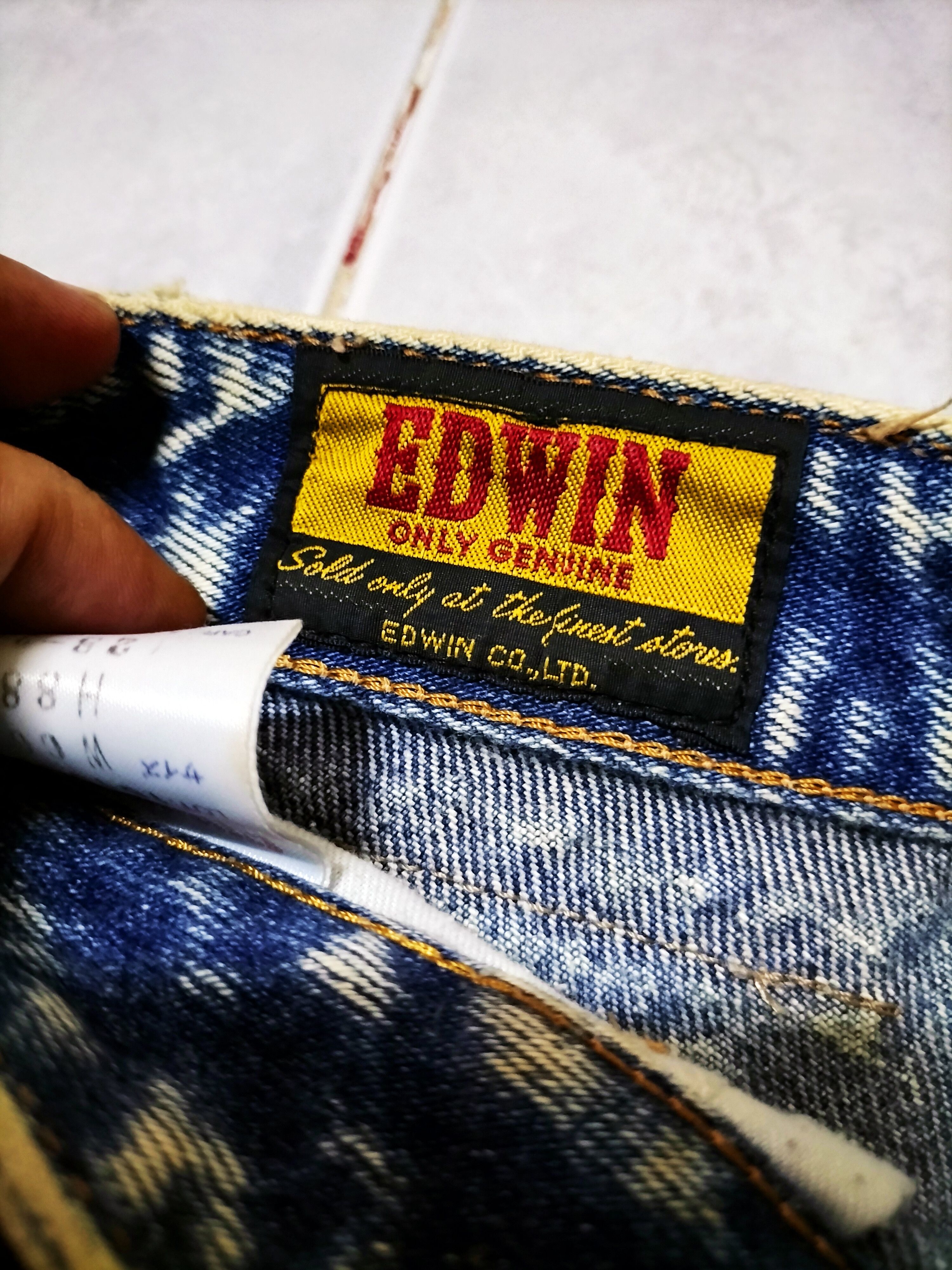 Edwin × Vintage Vintage Edwin Asidwash stonewash fashion Punk 90s Size US 26 / EU 42 - 11 Thumbnail