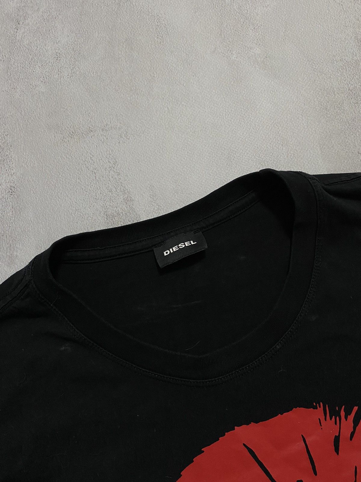 Diesel × Vintage Vintage T-Shirt ☄️DIESEL Big Logo RED SPARTAIN☄️ Size US XL / EU 56 / 4 - 2 Thumbnail