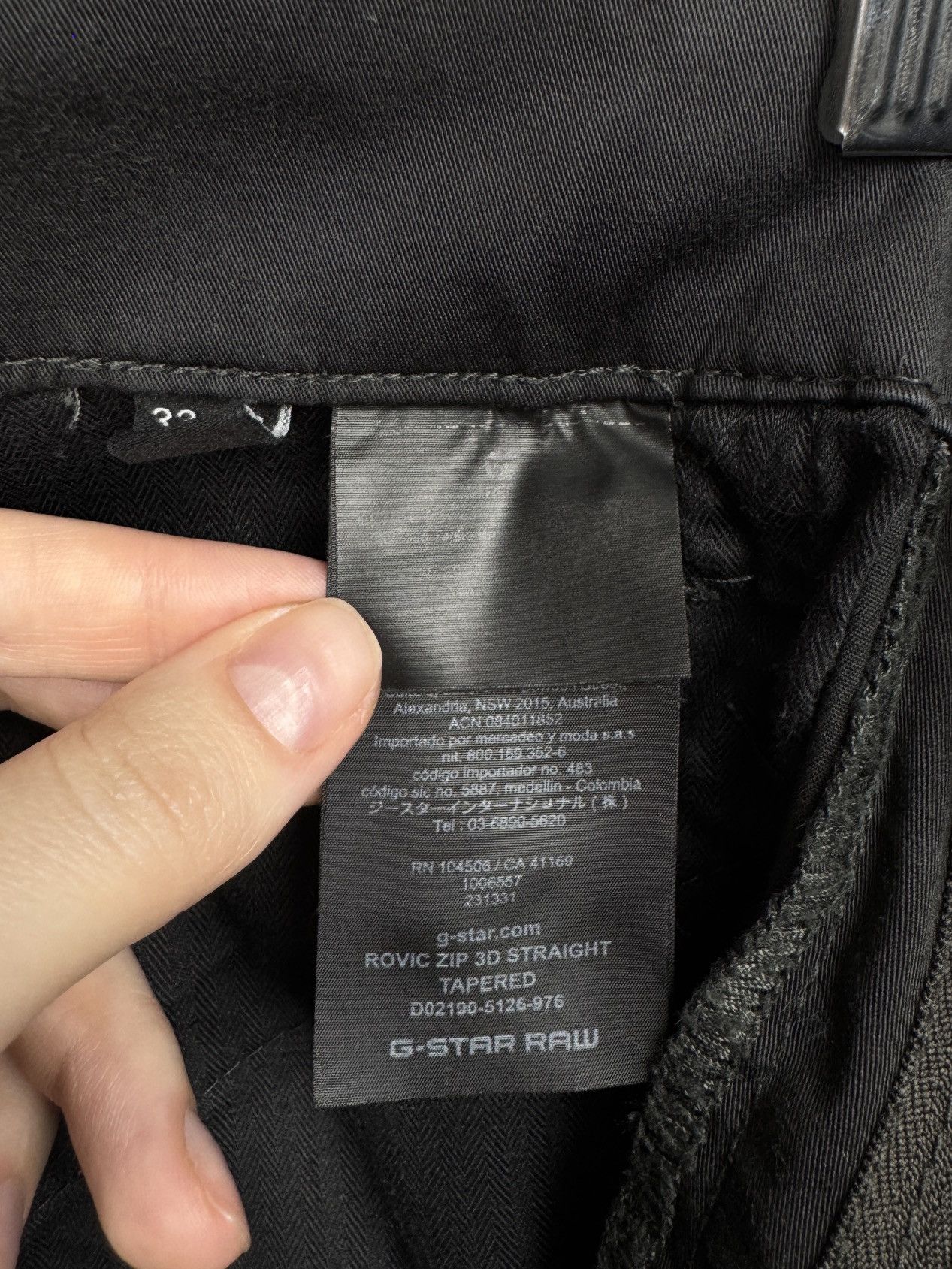 G-Star G-Star Raw Rovic Zip 3D Straight Tapered Grey Cargo pants Size US 33 - 13 Thumbnail
