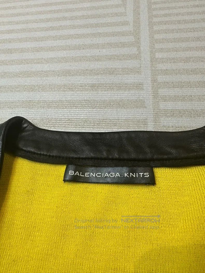 Balenciaga Balenciaga Square leather collar cowl neck knitted sweater Size XS / US 0-2 / IT 36-38 - 3 Thumbnail