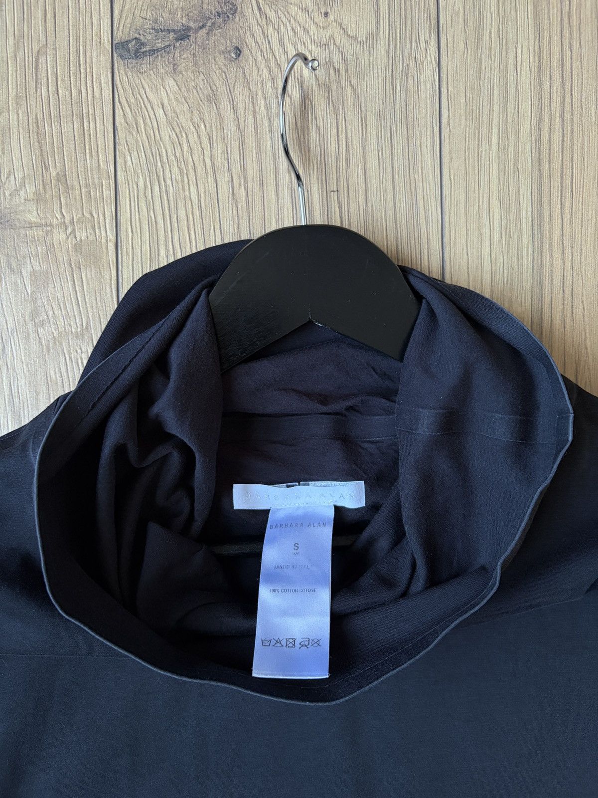 Other Barbara Alan Avant Garde Black Hooded Sweatshirt Robe Size US S / EU 44-46 / 1 - 3 Thumbnail