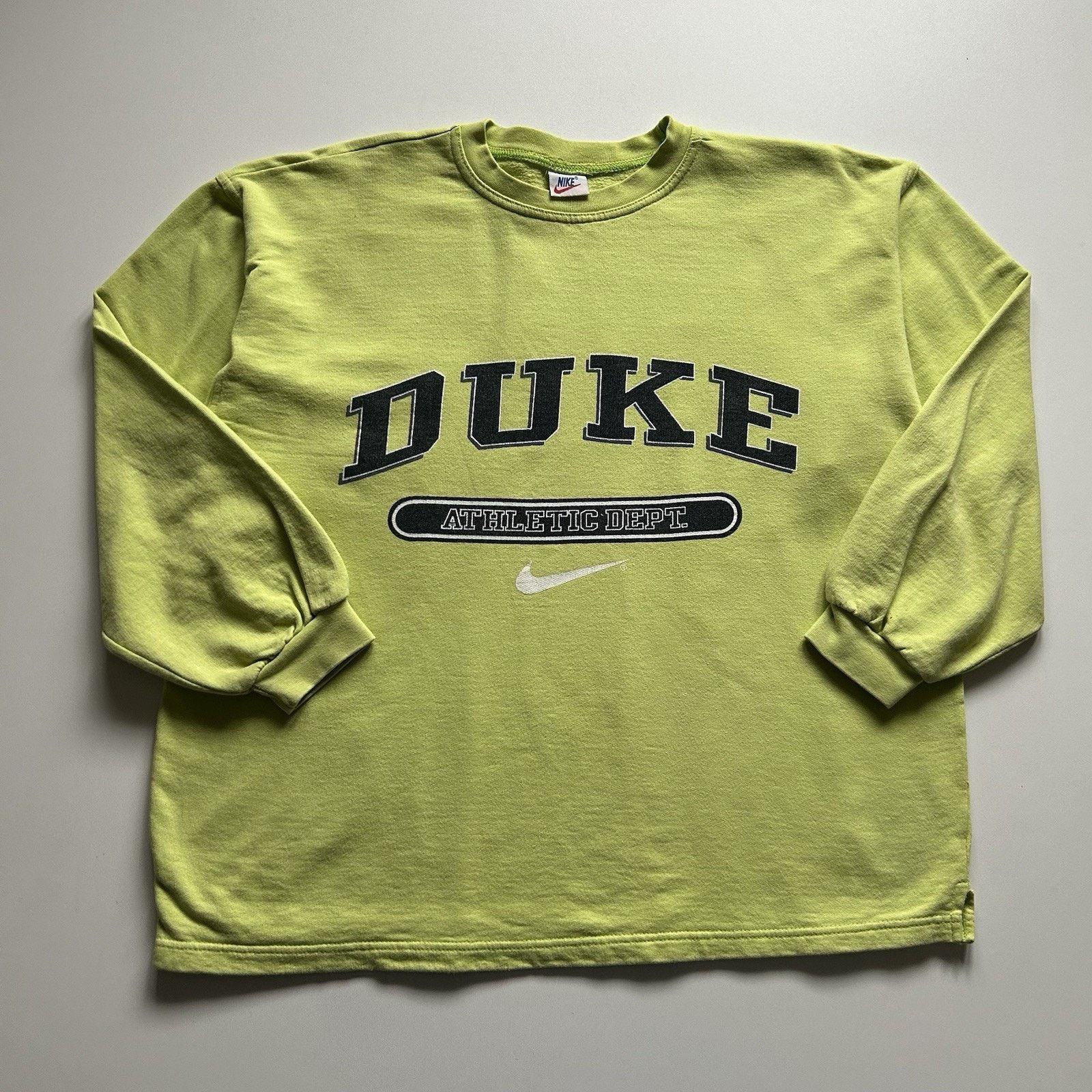 Nike × Vintage Vintage Nike Crewneck Large 90s Duke Athletic Dept NCAA Rare Size US L / EU 52-54 / 3 - 1 Thumbnail