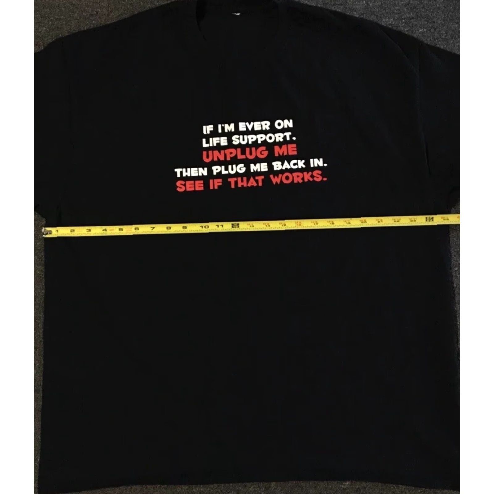 Alife Vtg If Im On Life Support Unplug Me Shirt XXL Funny Saying Joke Faded Grunge Y2K Size US XXL / EU 58 / 5 - 4 Thumbnail