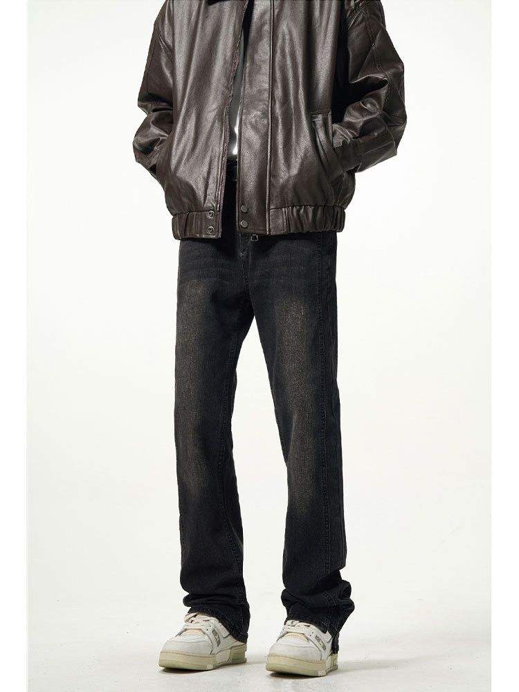 Japanese Brand × Jean Washed straight retro cleanfit flared jeans for men Size US 32 / EU 48 - 2 Thumbnail