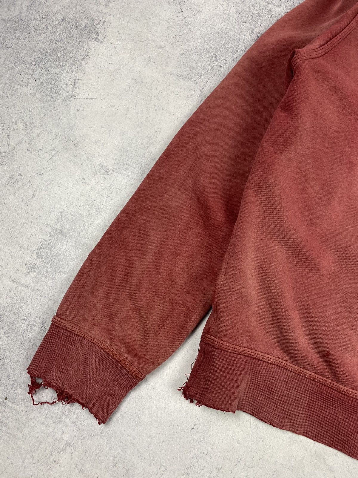 Nike × Vintage Vintage 00s Nike Big Logo Swoosh Distressed Hoodie y2k Drill Size US S / EU 44-46 / 1 - 24 Thumbnail