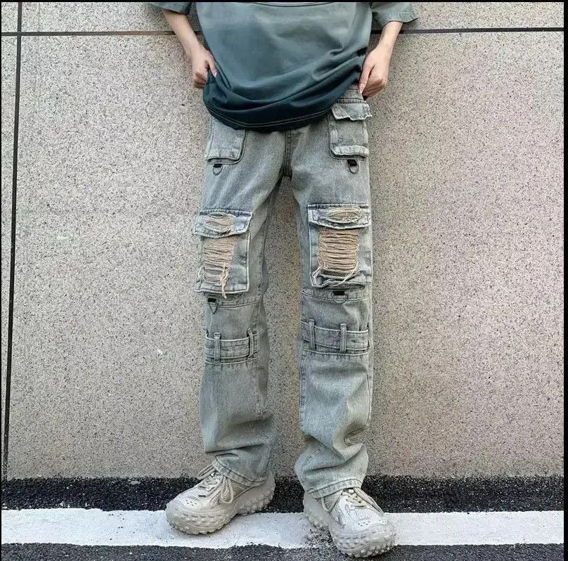 Japanese Brand cargo jeans and trousers for men Size US 32 / EU 48 - 6 Thumbnail