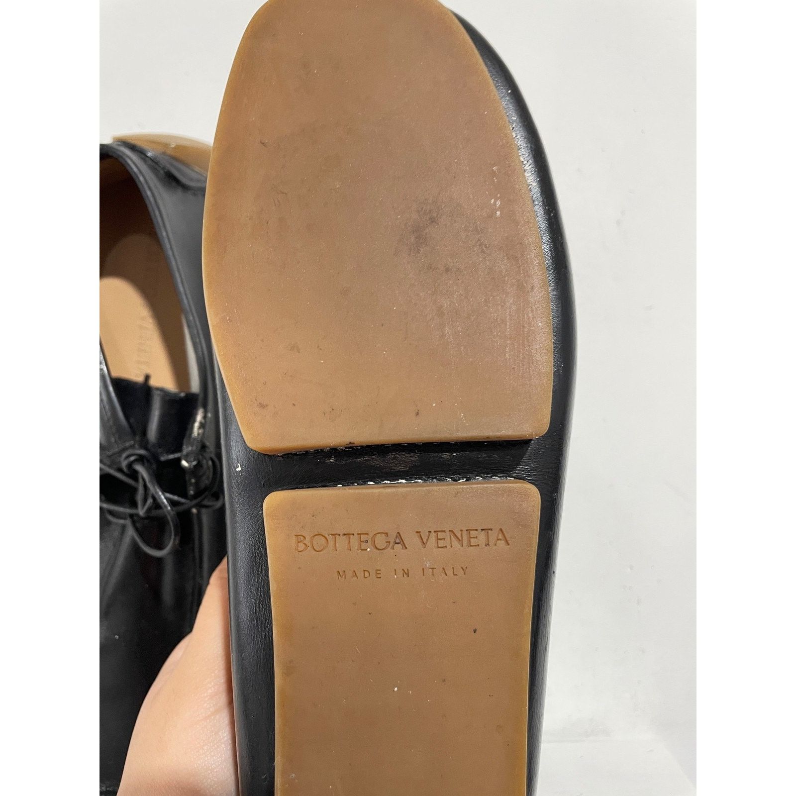 Bottega Veneta BOTTEGA VENETA LEATHER DRIVING LOAFER BLACK SIZE 42 PREOWNED Size US 9 / EU 42 - 6 Thumbnail