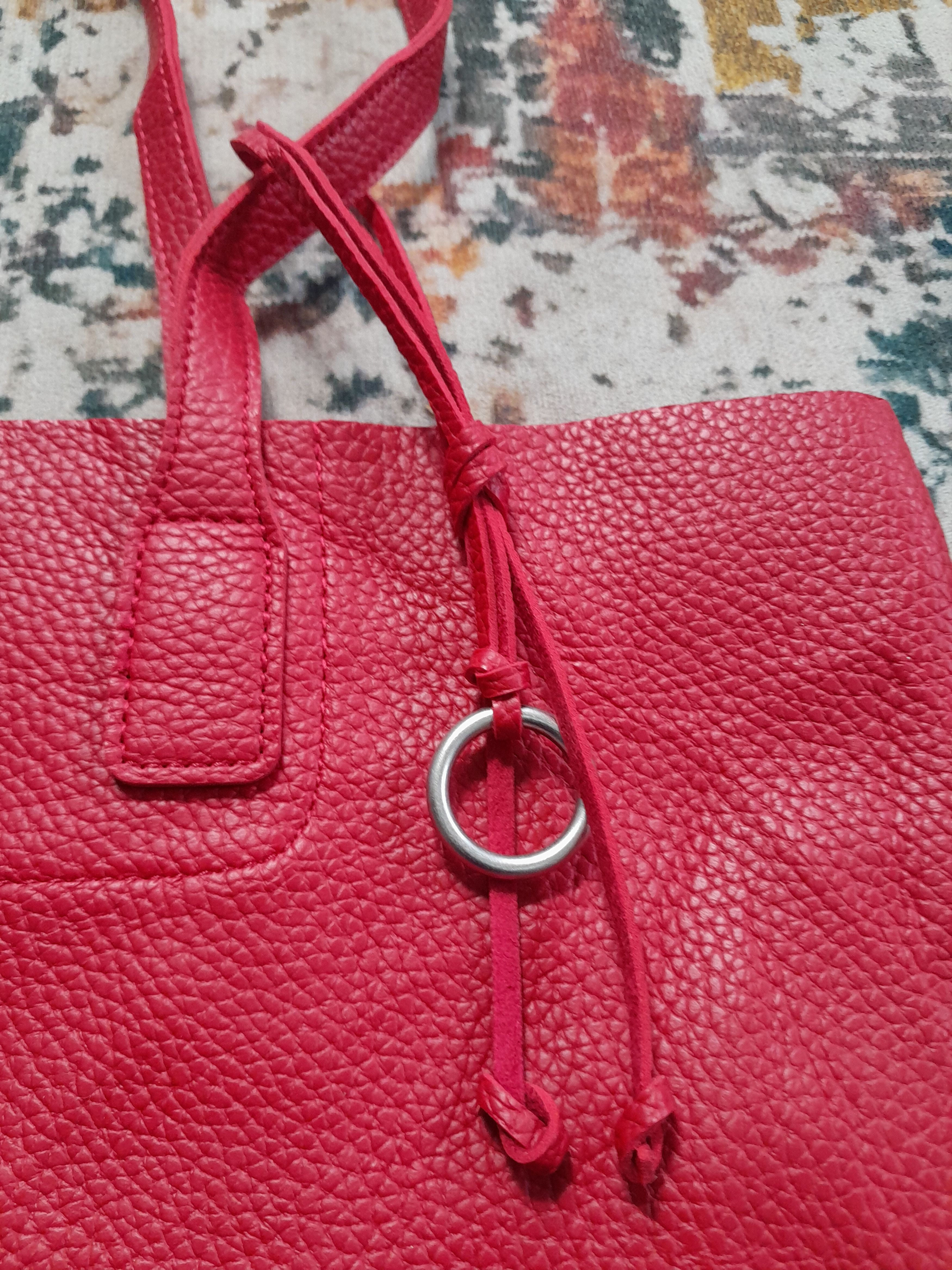 Global Work × Japanese Brand Global Work Tote Leather Bag Shoulder Handle Size ONE SIZE - 4 Thumbnail