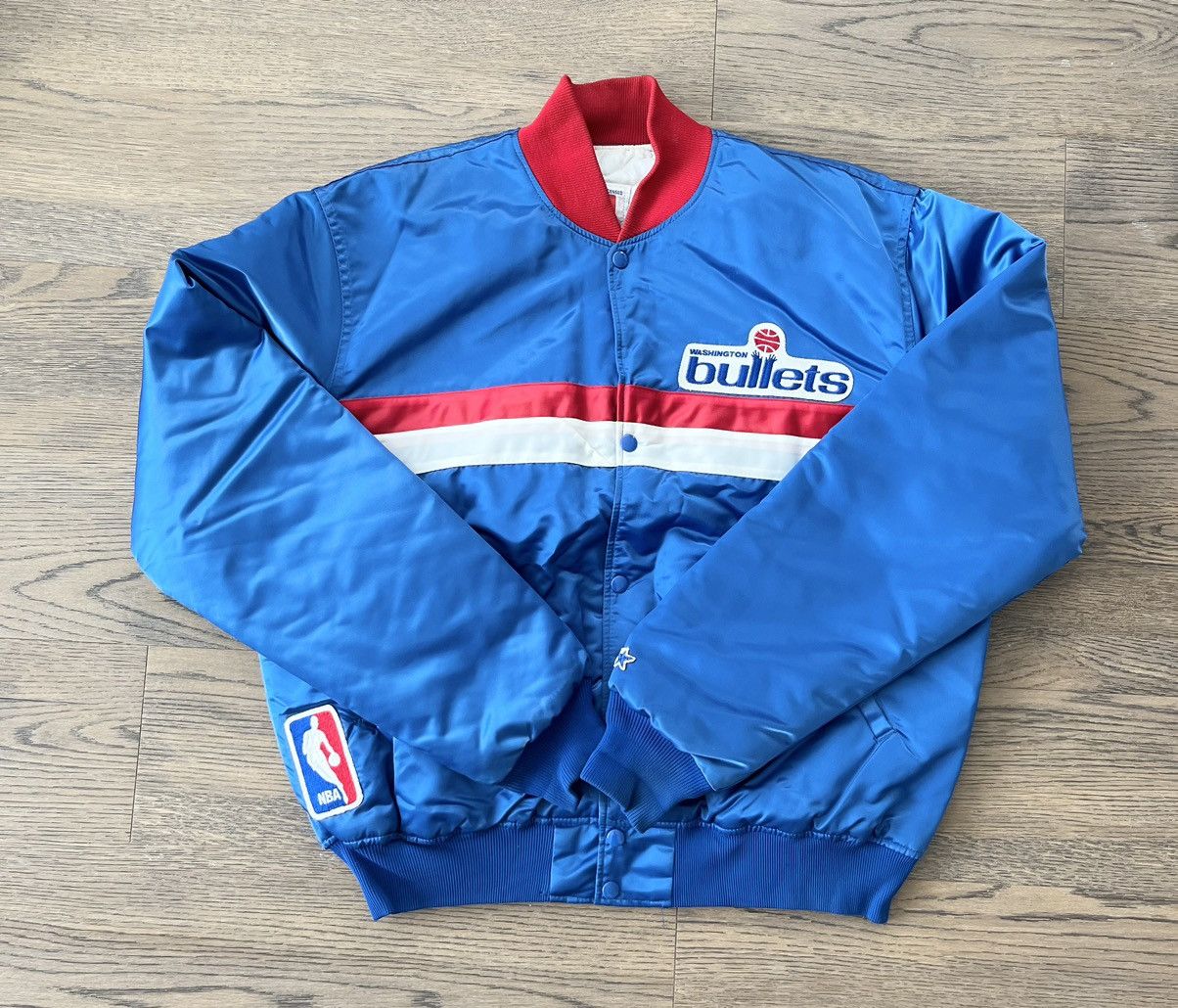 image of Vintage 80's Washington Bullets Starter Jacket Super in Blue, Men's (Size XL)