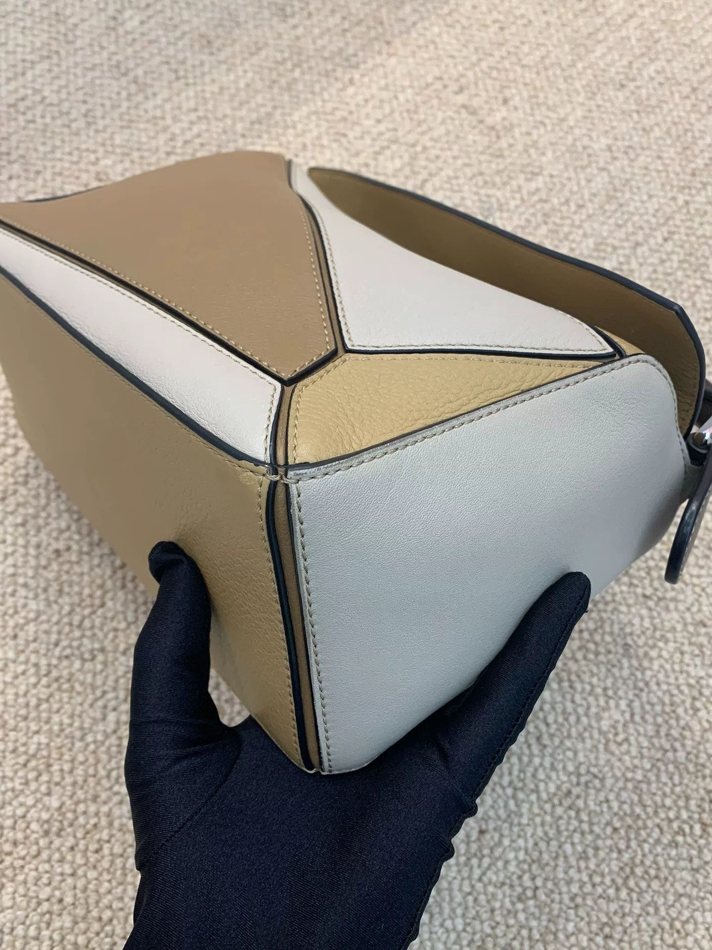 Loewe Loewe Puzzle Medium Leather Handbag Size ONE SIZE - 8 Thumbnail
