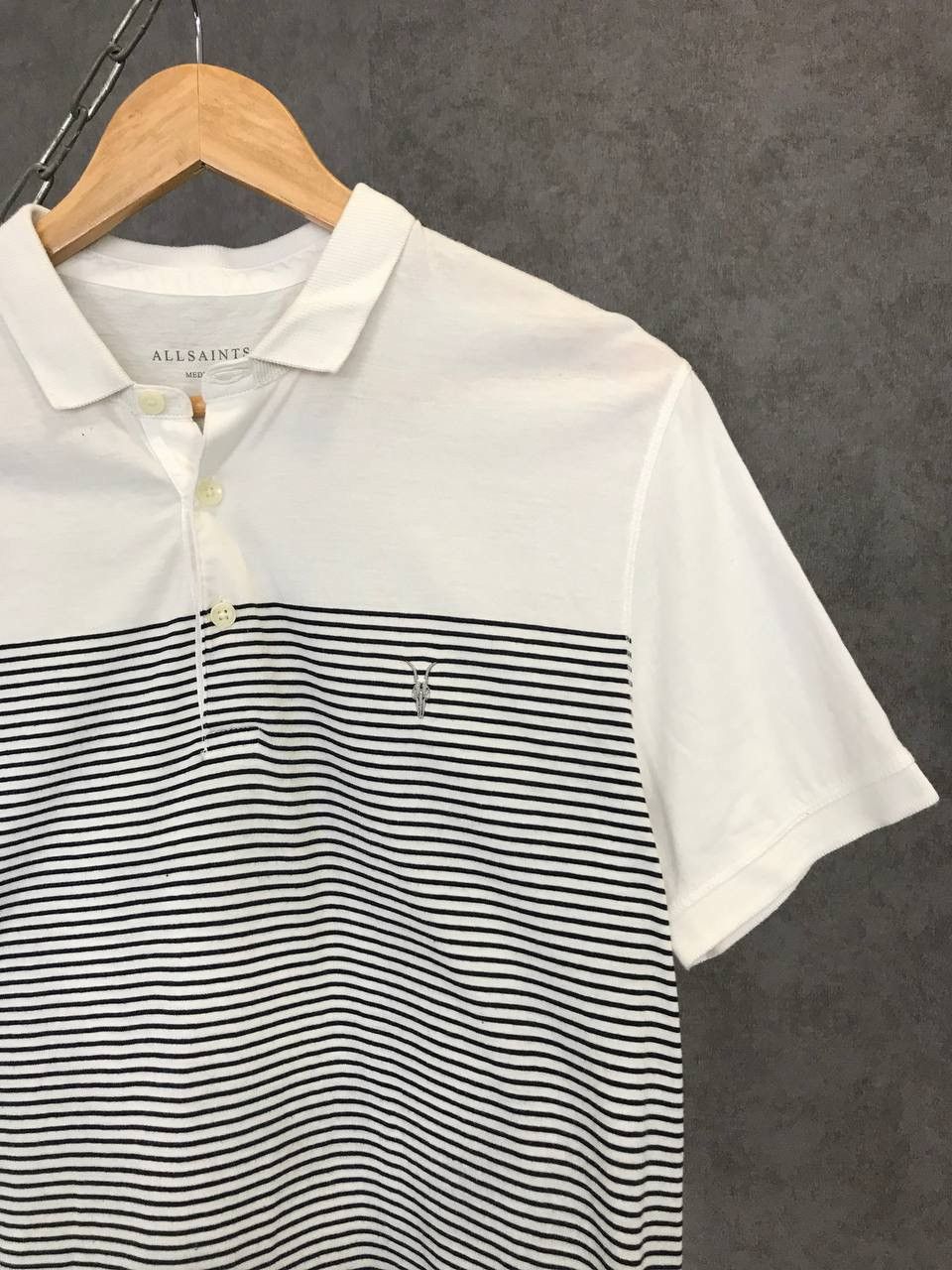 Allsaints Allsaints striped polo tee Size US M / EU 48-50 / 2 - 2 Thumbnail