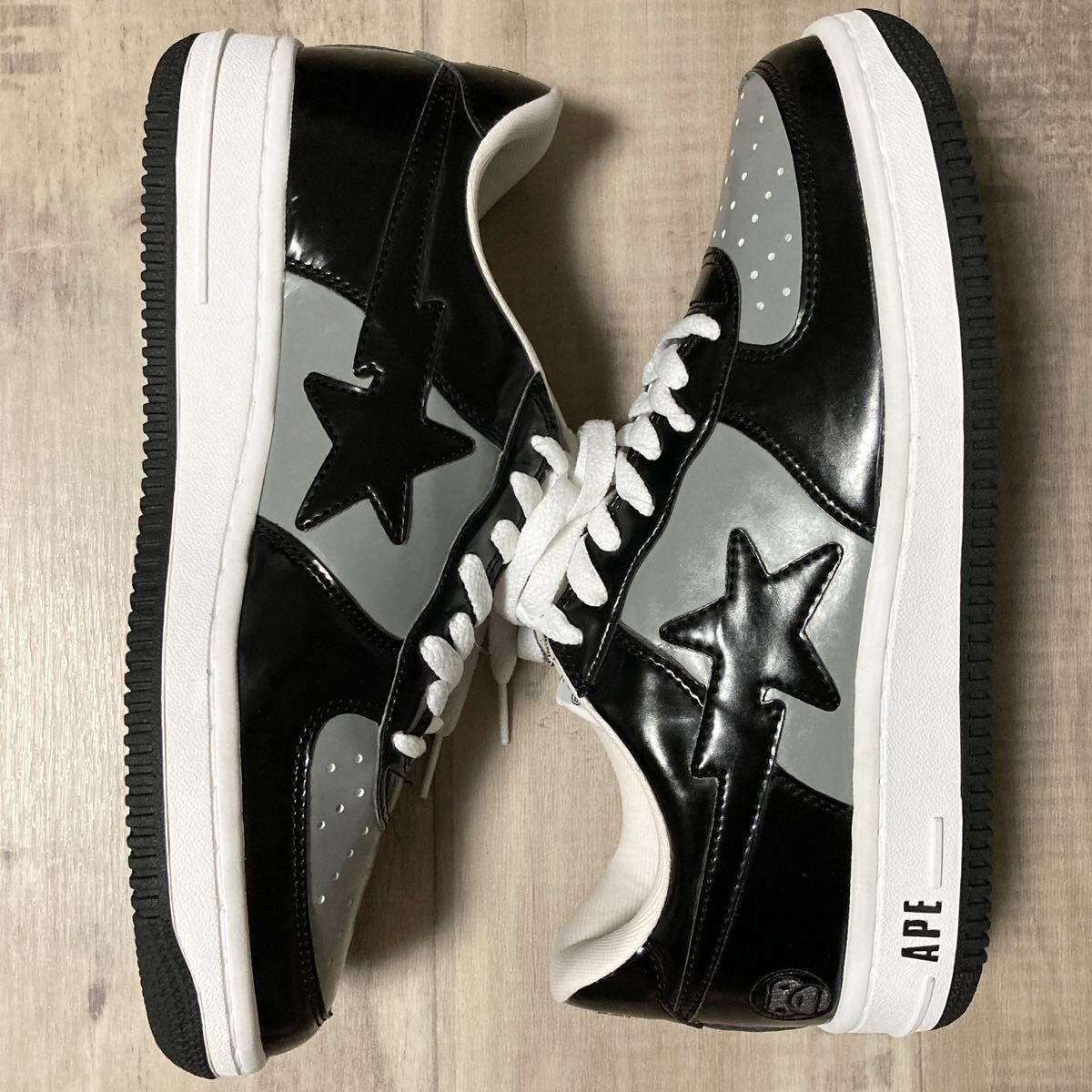 Bape × Nigo BAPESTA patent leather sneakers Golie a bathing ape BAPE STA Size US 8.5 / EU 41-42 - 2 Thumbnail