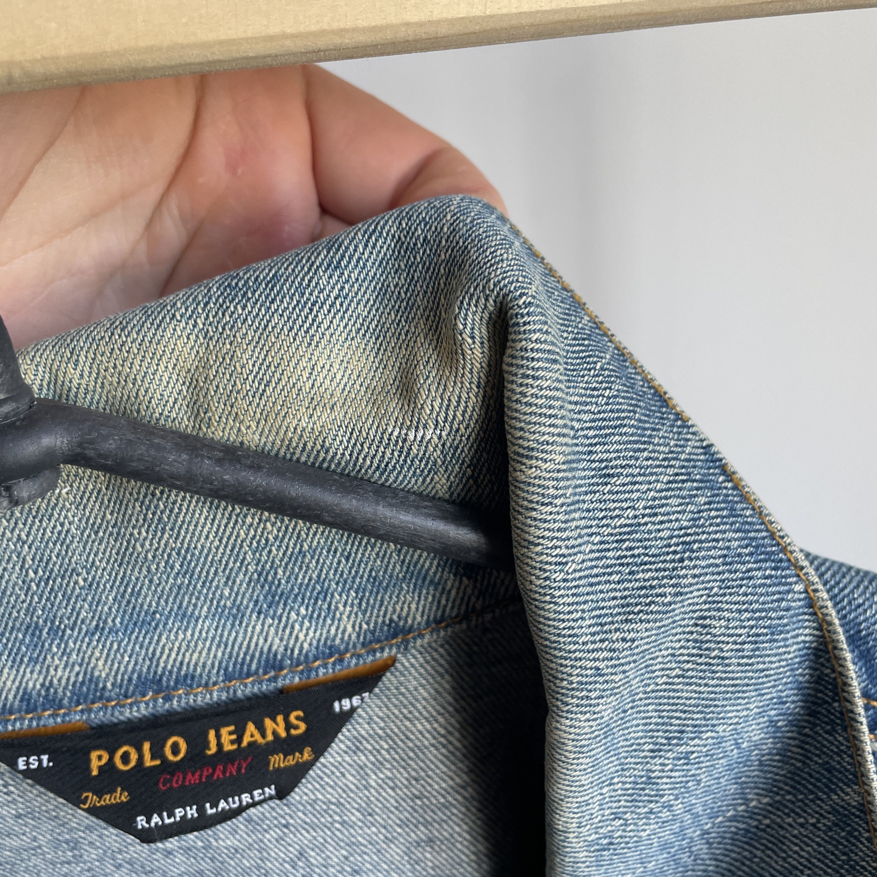 Polo Ralph Lauren Polo Ralph Lauren Extreme Sandblast Vintage 90s Denim Jacket Size US XL / EU 56 / 4 - 13 Thumbnail