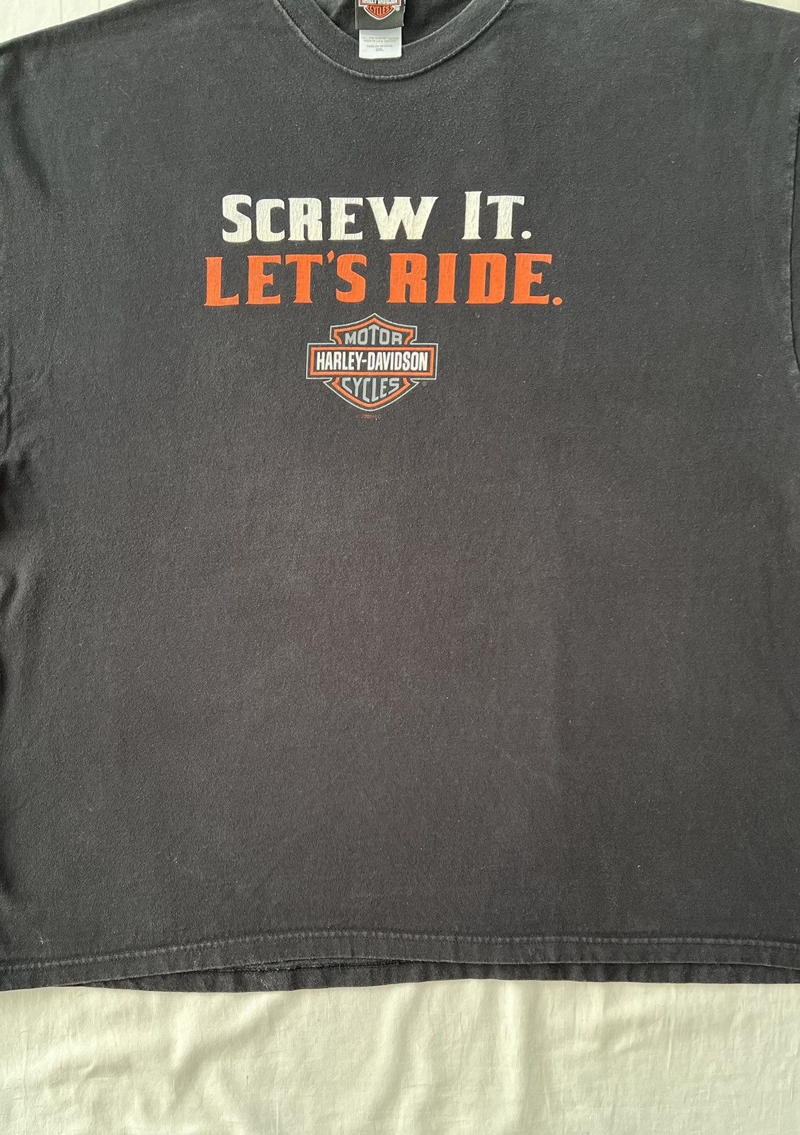 Harley Davidson Vintage 2009 Harley Davidson Screw It Lets Ride Tee Sz 3XL Size US XXL / EU 58 / 5 - 8 Thumbnail