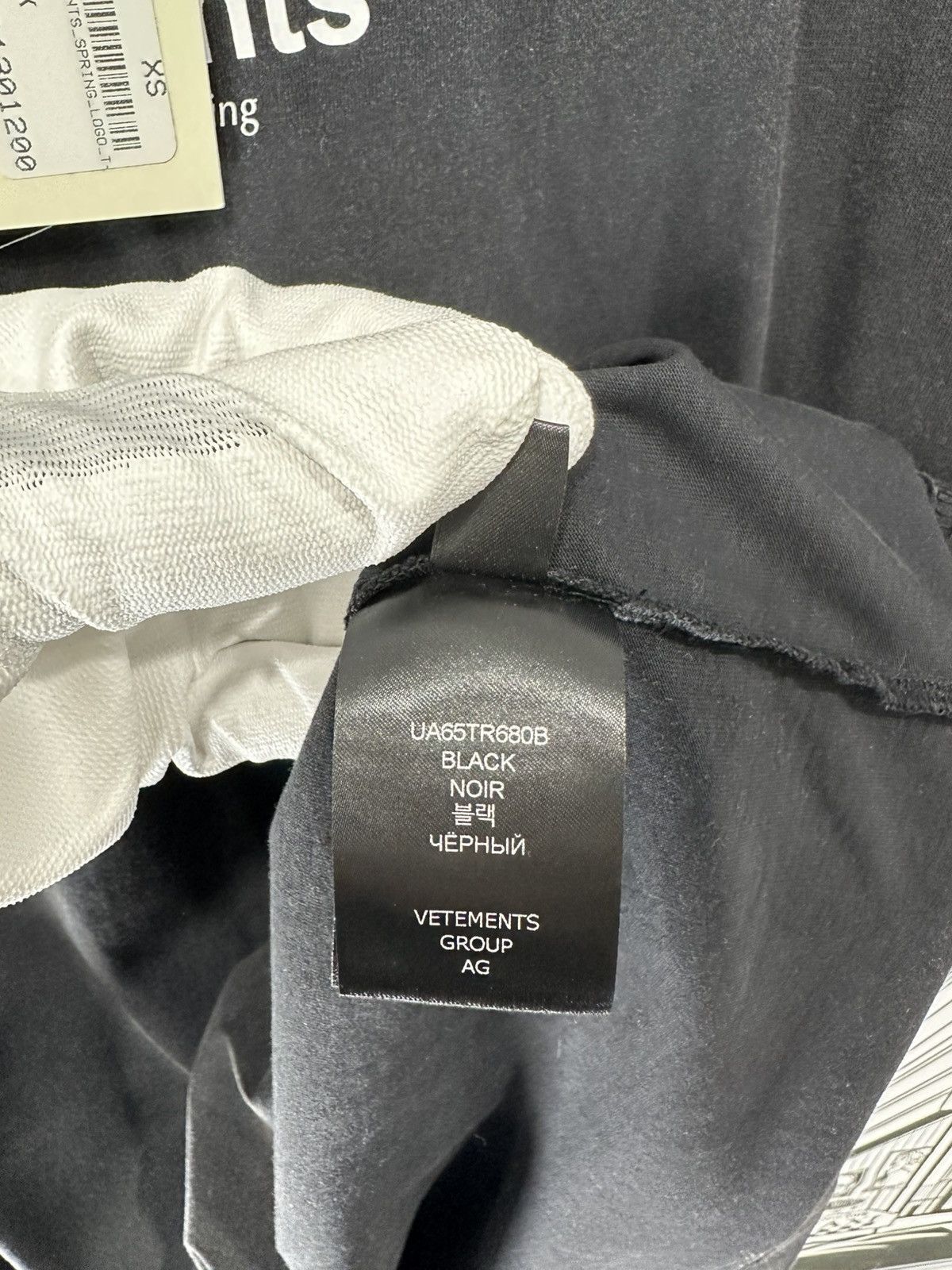 Vetements Vetements Spring Water Tee Black Xs Size US XS / EU 42 / 0 - 11 Thumbnail