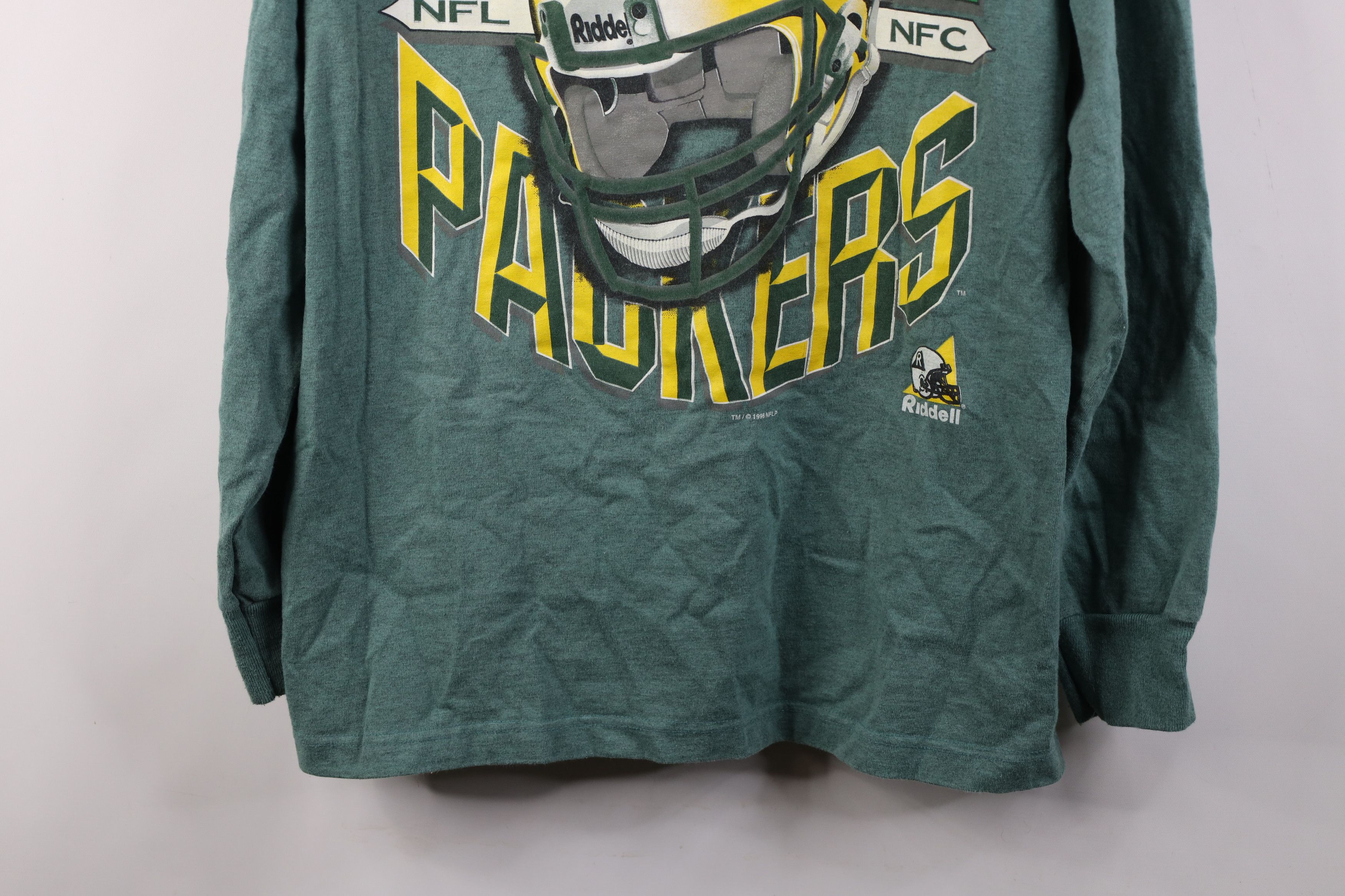 Vintage Vintage 90s Green Bay Packers Football Long Sleeve T-Shirt Size US XL / EU 56 / 4 - 3 Thumbnail