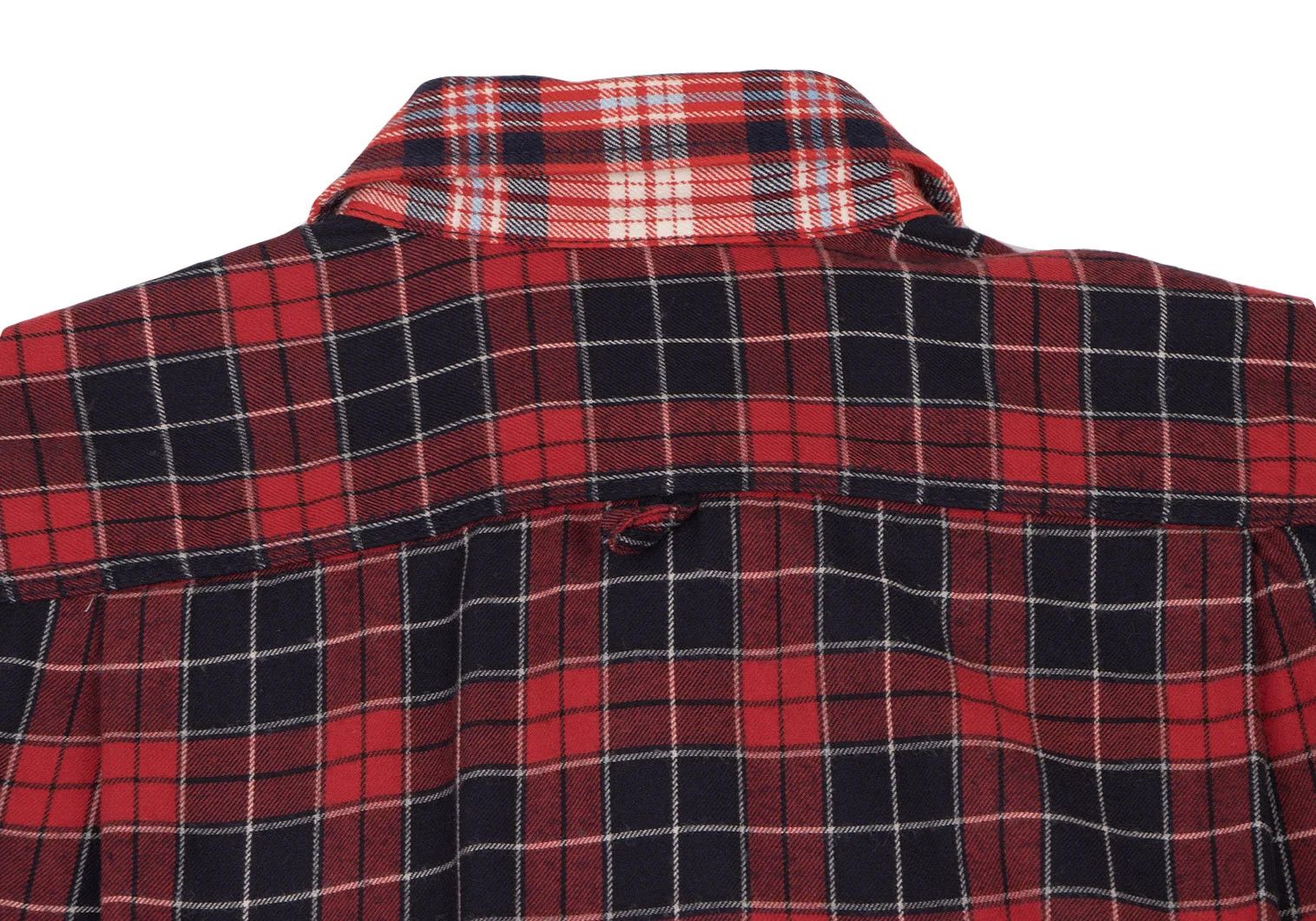 Junya Watanabe Checkered Flannel Shirt in Red and Navy, Size XS Size US XS / EU 42 / 0 - 14 Thumbnail