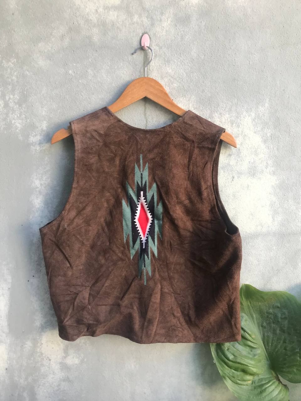 Leather × Vintage Vintage Leather Vest Size US L / EU 52-54 / 3 - 1 Thumbnail