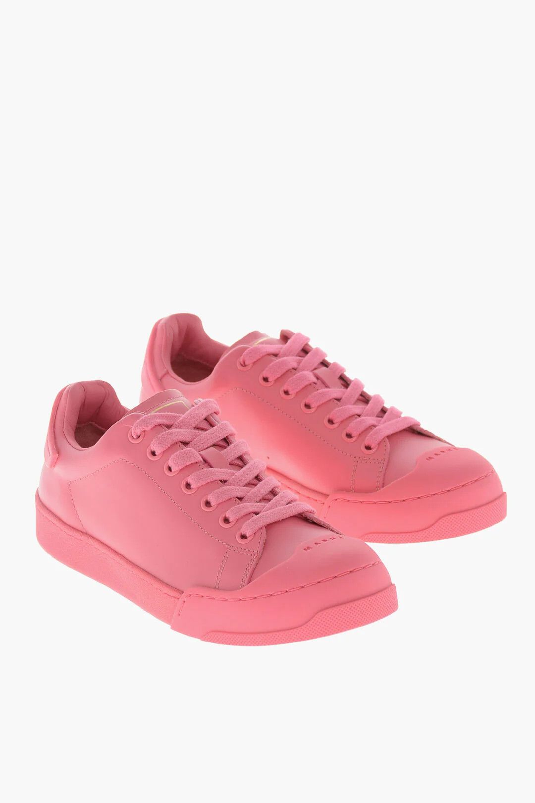 Marni og1mm0326 Leather Low-Top Sneakers in Pink Size US 5 / IT 35 - 3 Thumbnail