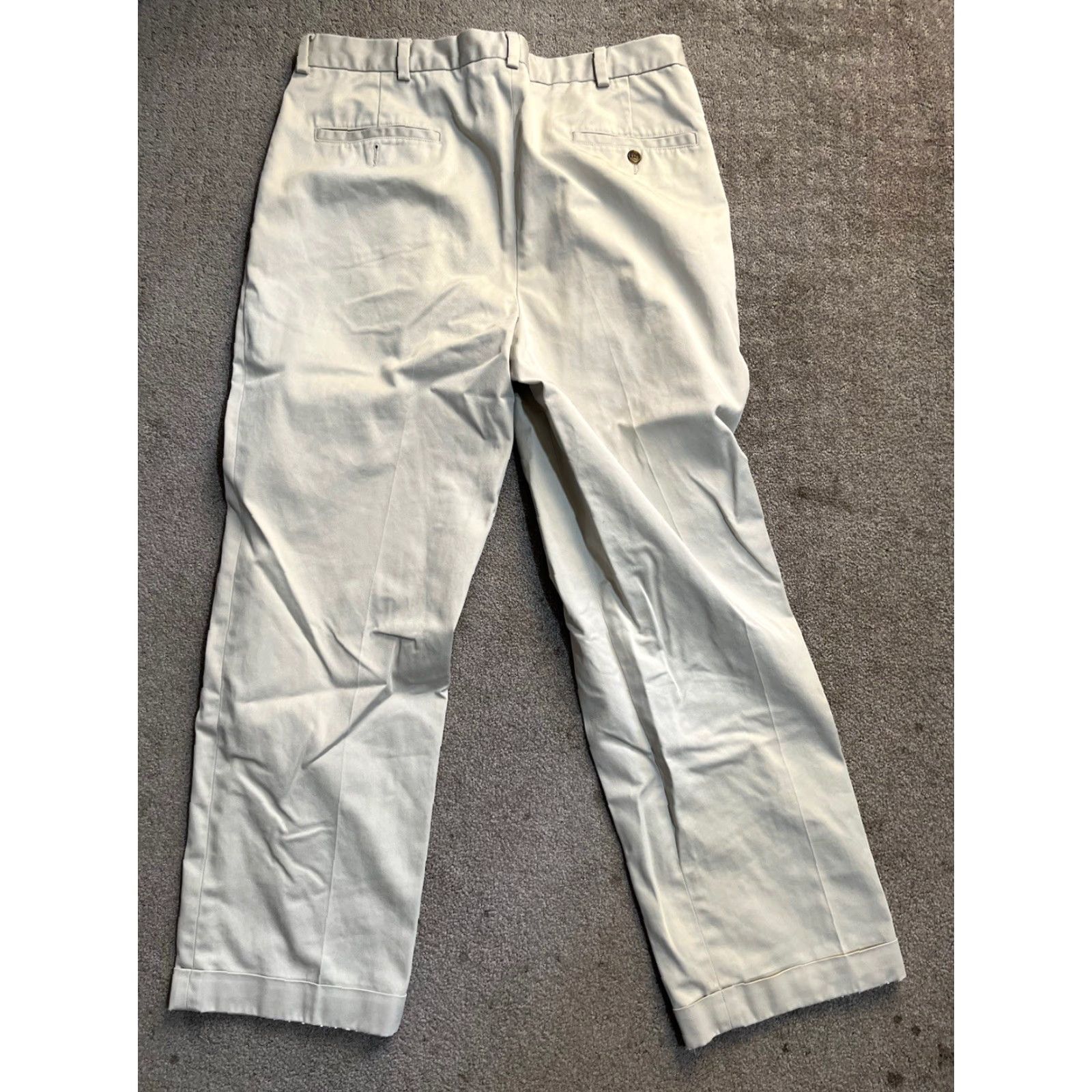 Brooks Brothers Brooks Brothers Advantage Chino Elliott Pants Beige Cotton Mens Size 36x30 Size US 36 / EU 52 - 3 Thumbnail