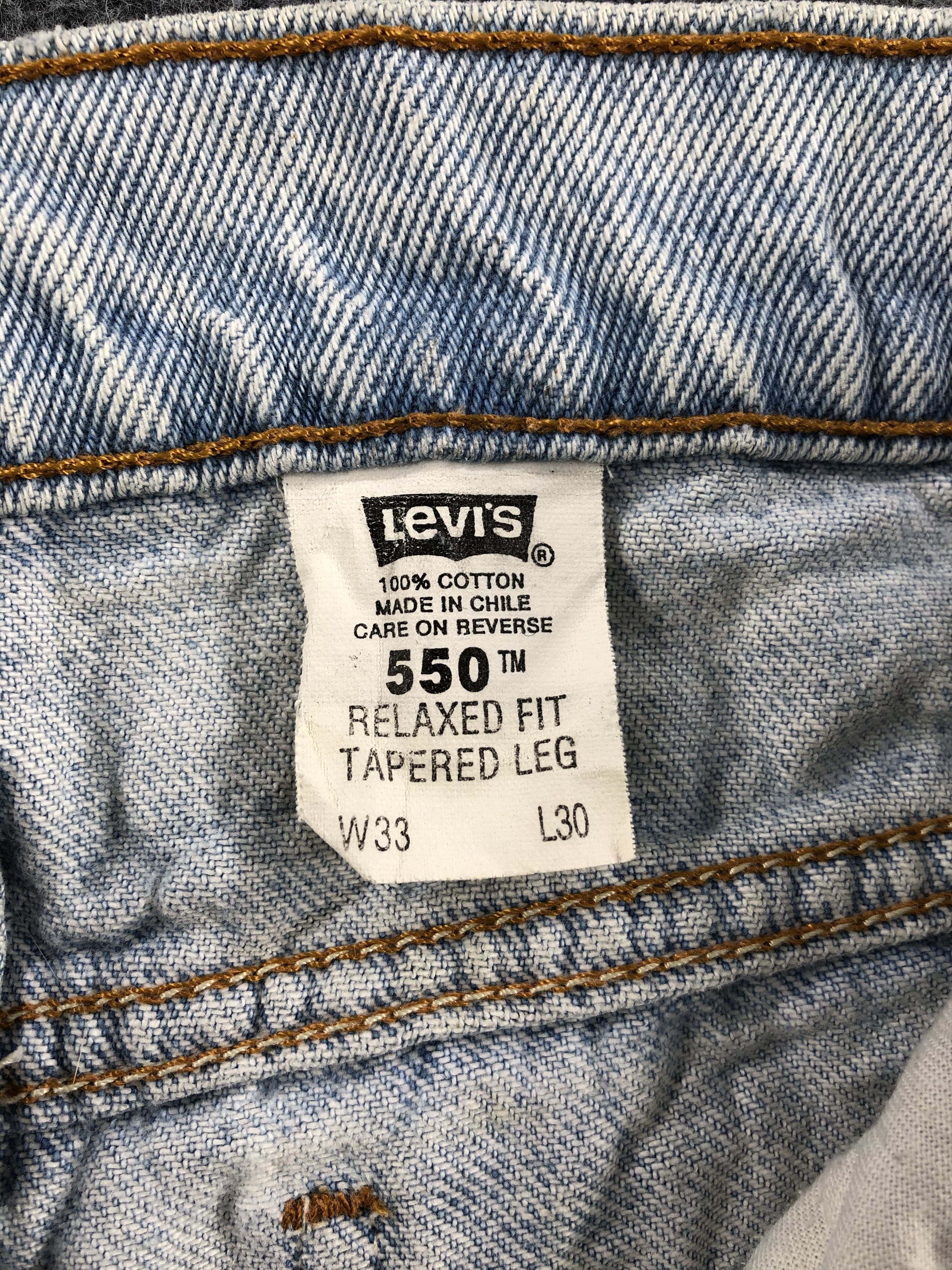 Levi's Vintage Distress Levis 550 Orange Tab Jeans-JM656 Size US 32 / EU 48 - 9 Thumbnail