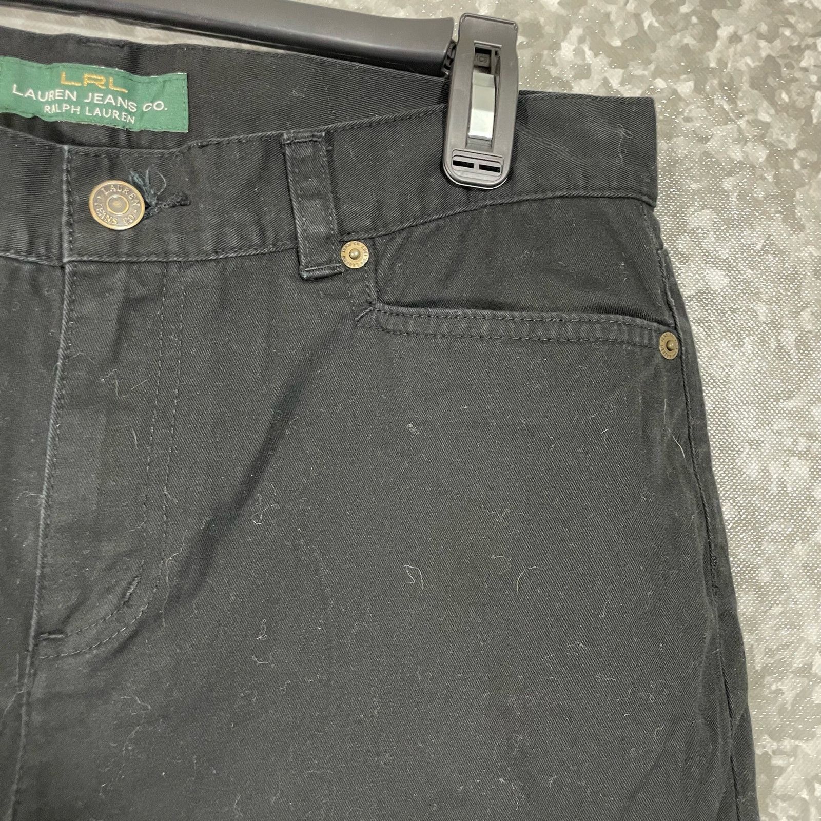 Lauren Ralph Lauren Lauren Ralph Lauren Black Lightweight Carpi Jeans - Size 10 Size 32" / US 10 / IT 46 - 2 Thumbnail