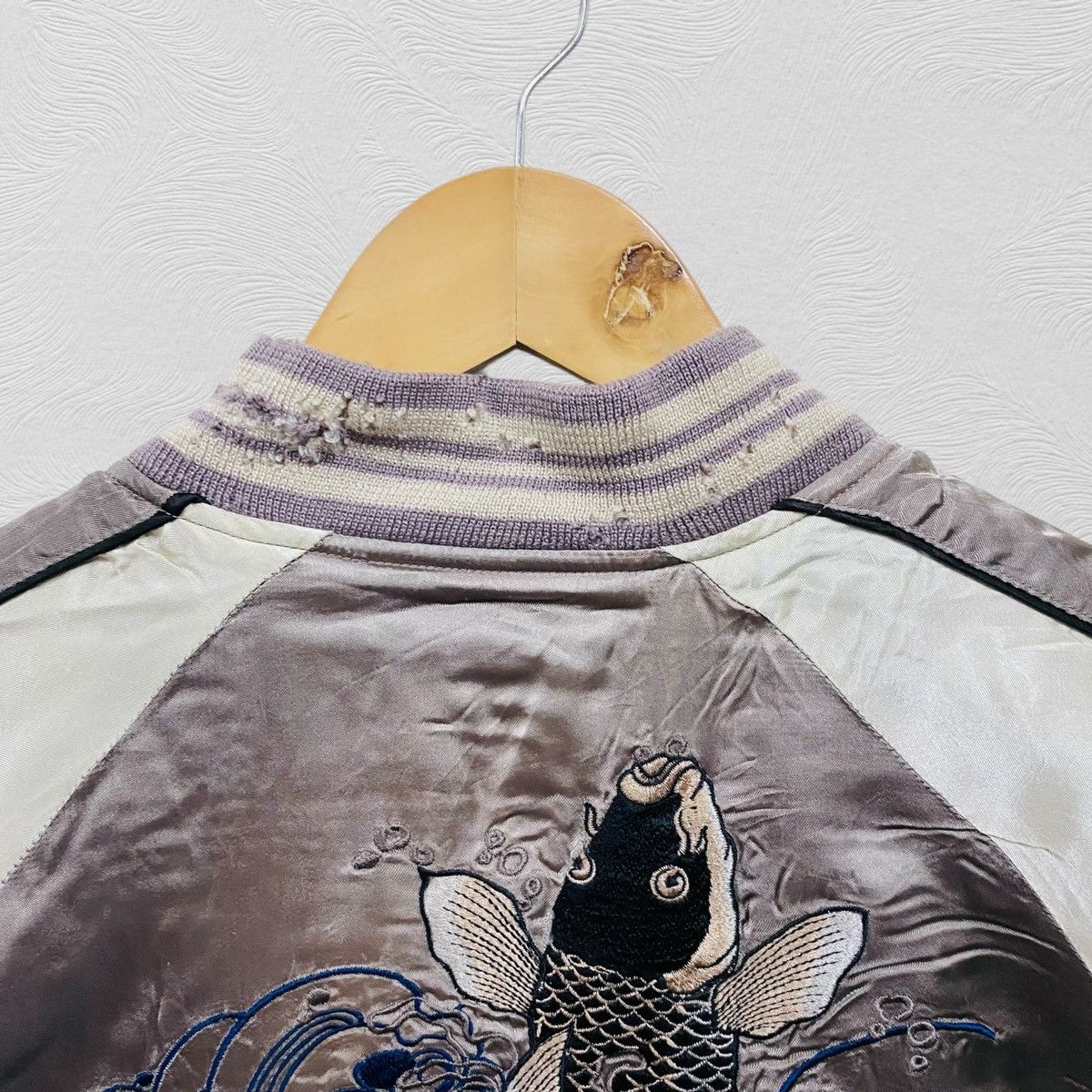 Japanese Brand Rare karakuri generation sukajan koi jacket distressed Size US L / EU 52-54 / 3 - 9 Thumbnail