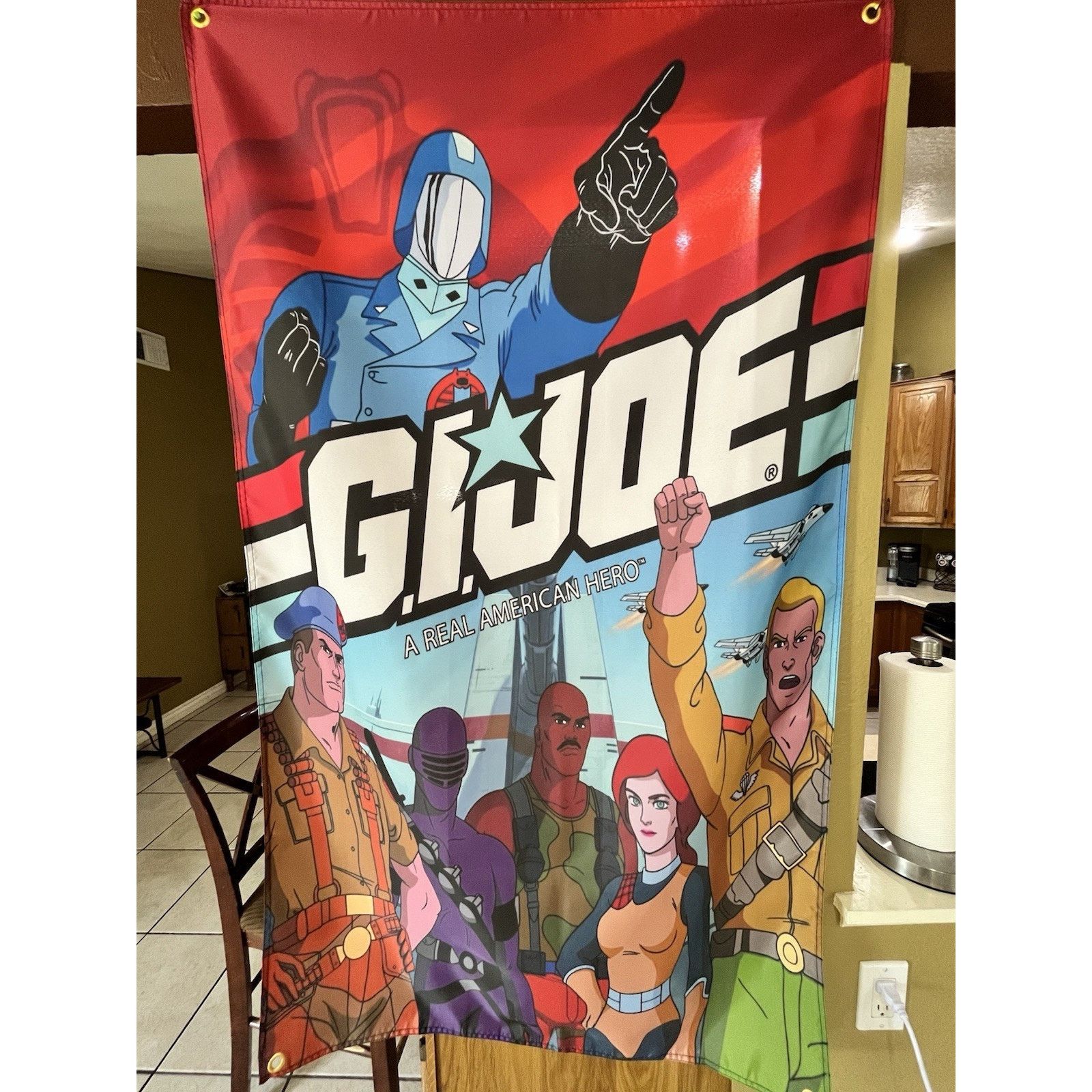 Other GIANT 5FT G.I. Joe: A Real American Hero Flag Movie Cobra Size ONE SIZE - 1 Thumbnail