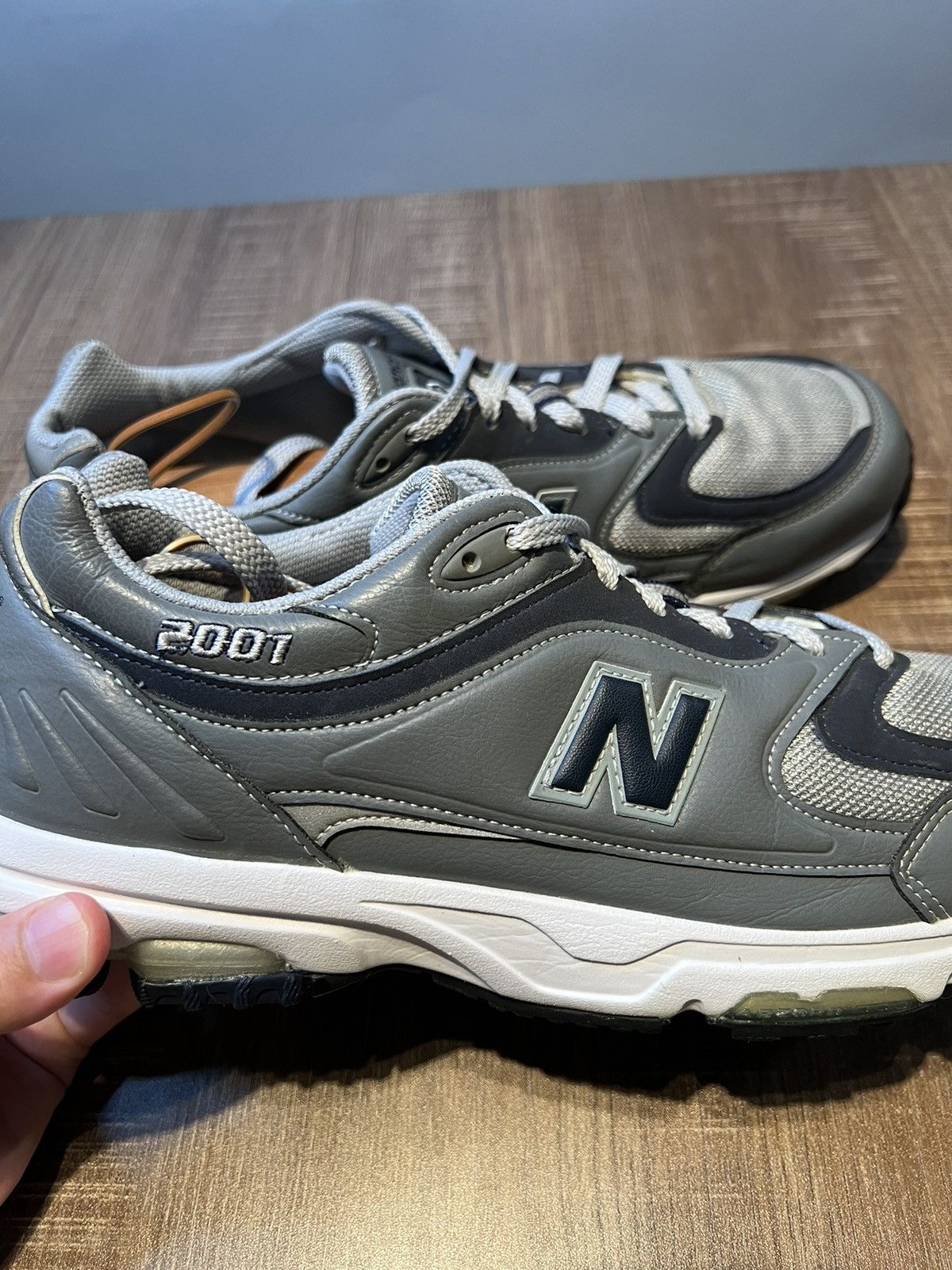 New Balance New Balance M2001GR Mens Sz 12 2E Made in USA Gray Blue Size US 12 / EU 45 - 7 Thumbnail