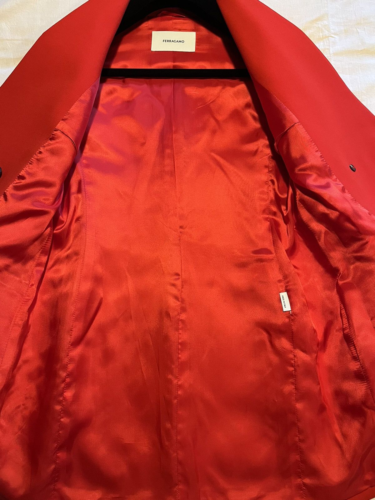 Salvatore Ferragamo Ferragamo red wool double breasted blazer. Size M / US 6-8 / IT 42-44 - 6 Thumbnail