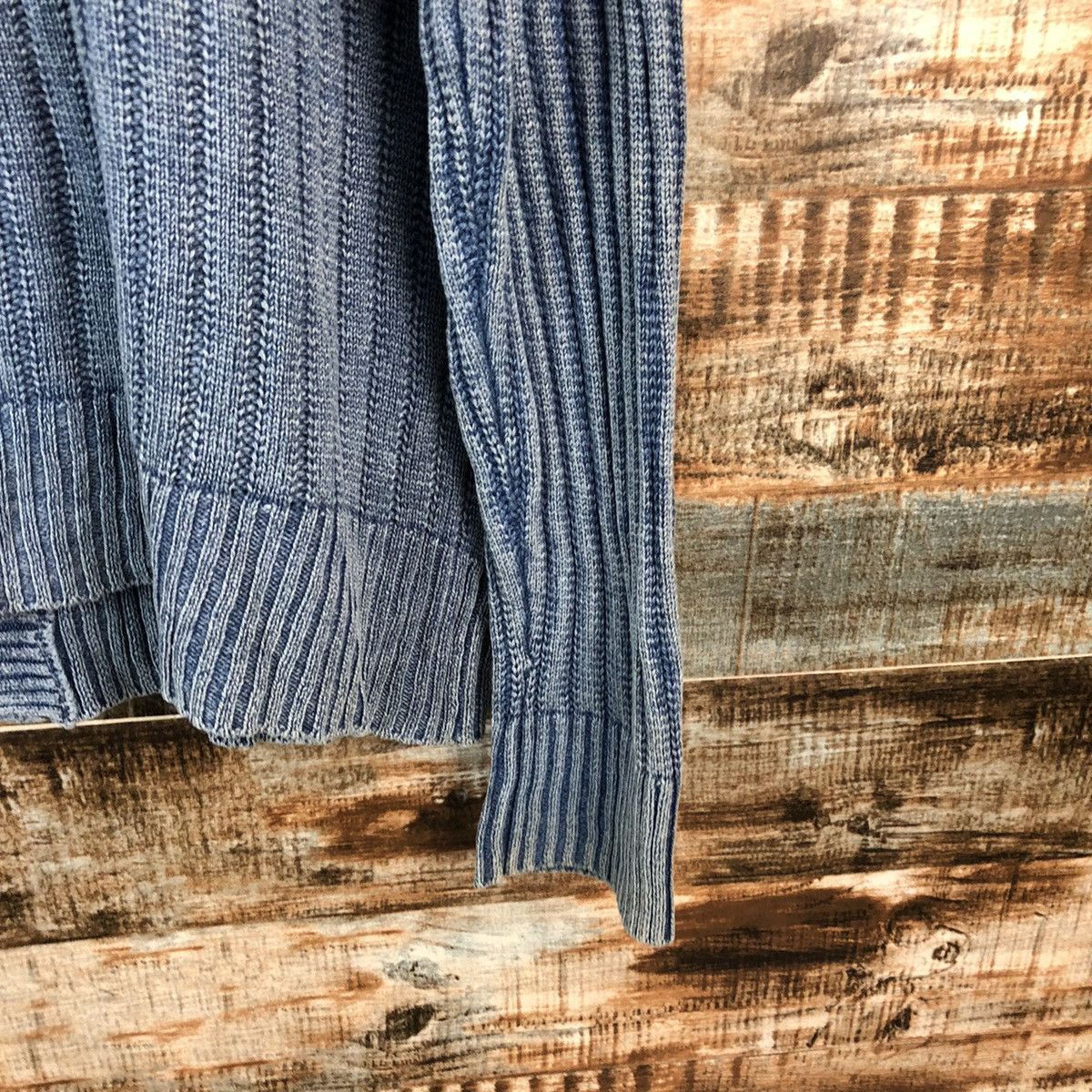 Faded Glory D Semantic Design faded Blue Cardigan Knitwear #A2250 Size US XL / EU 56 / 4 - 16 Thumbnail