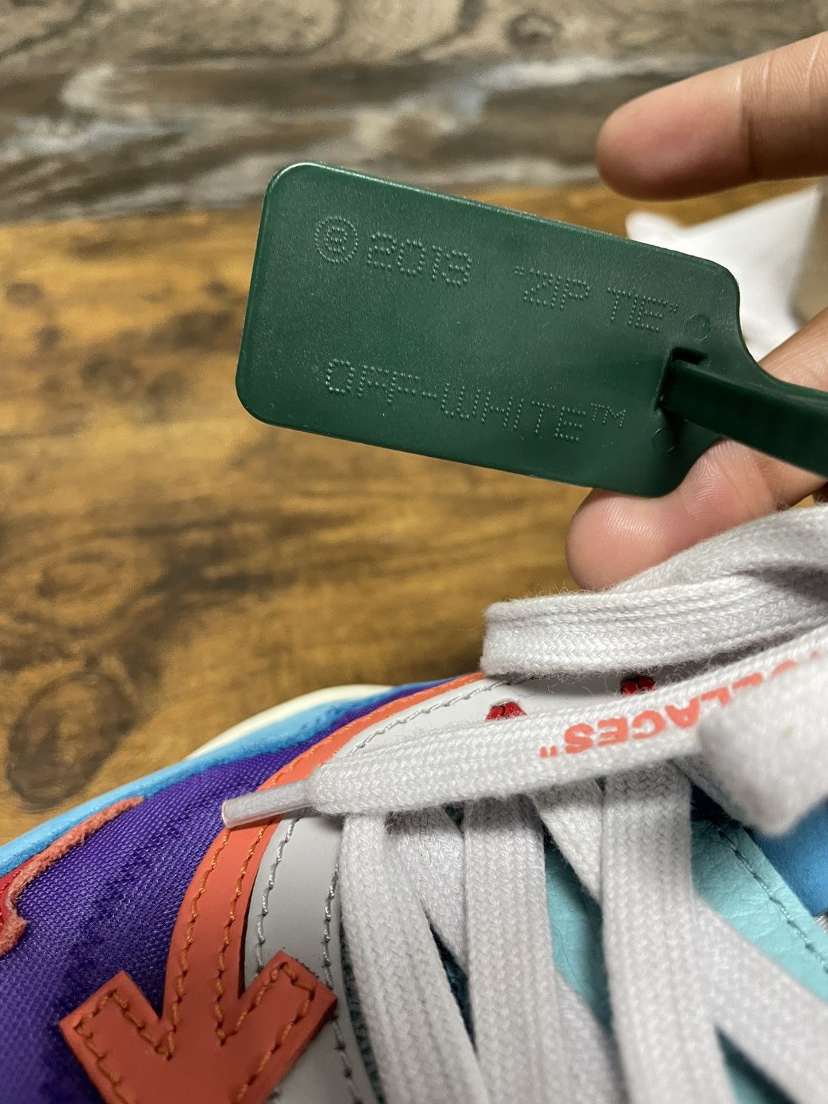 Off-White Off-White ODSY-1000 Blue Multi Color Sneakers Size 41/US8 Size US 8 / EU 41 - 8 Thumbnail