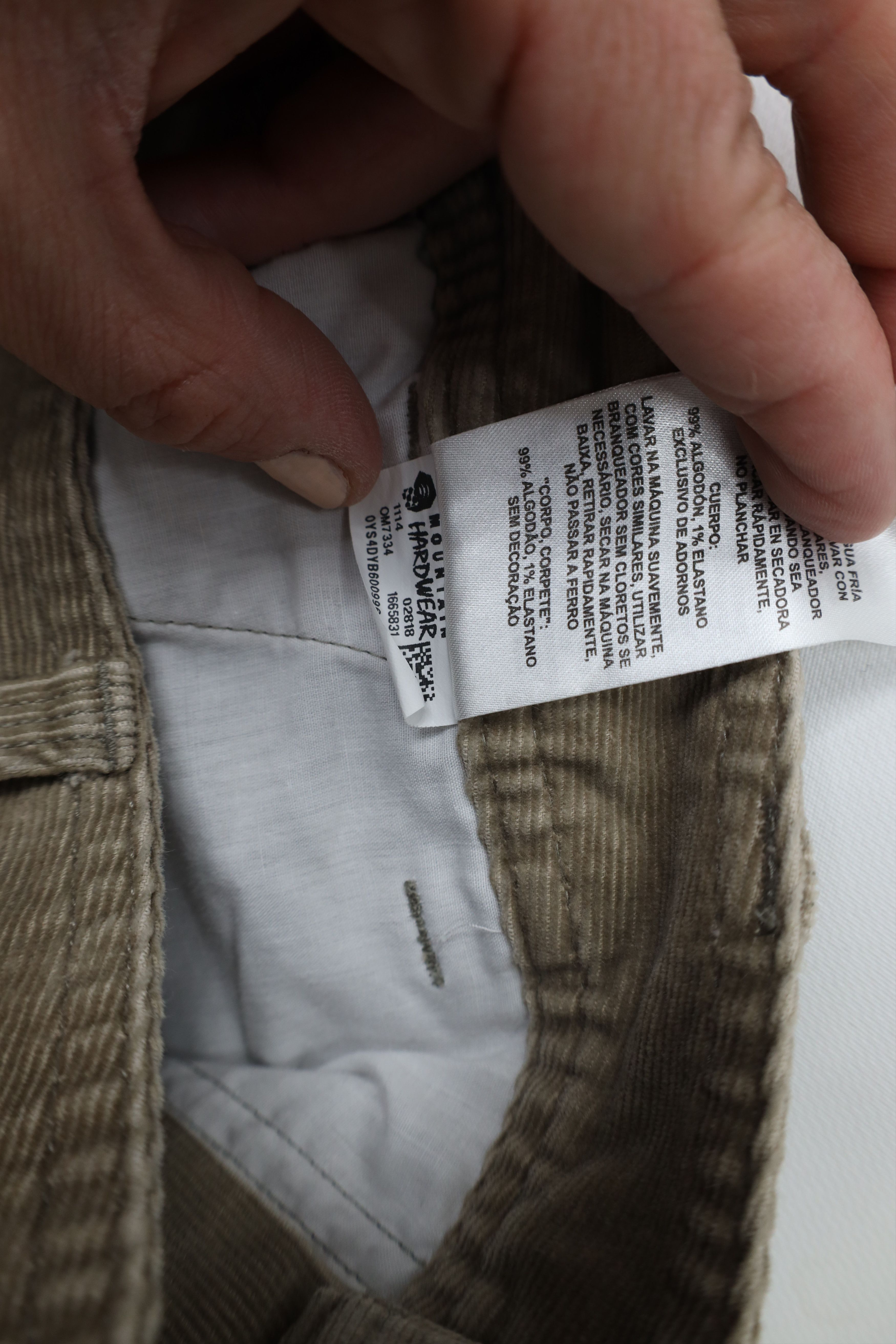 Mountain Hardwear × Vintage Vintage Mountain Hardwear Corduroy Hiking Pants Beige Size US 30 / EU 46 - 9 Thumbnail