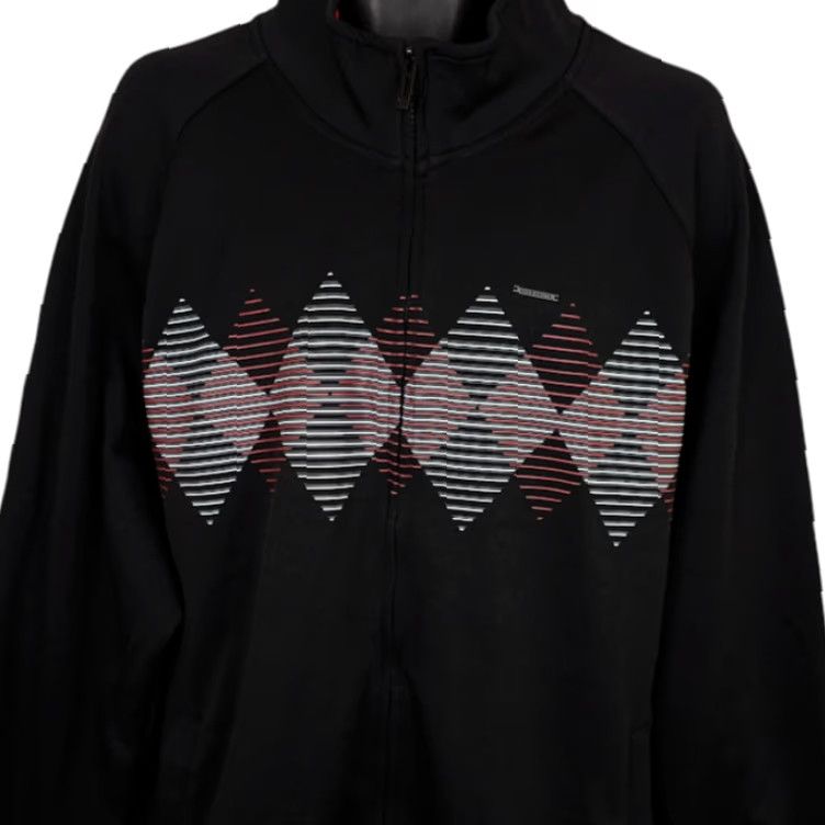 Ecko Unltd. Ecko Unltd Track Jacket Mens Size 3XL Black Diamonds Geometric Streetwear Size US XXL / EU 58 / 5 - 2 Thumbnail