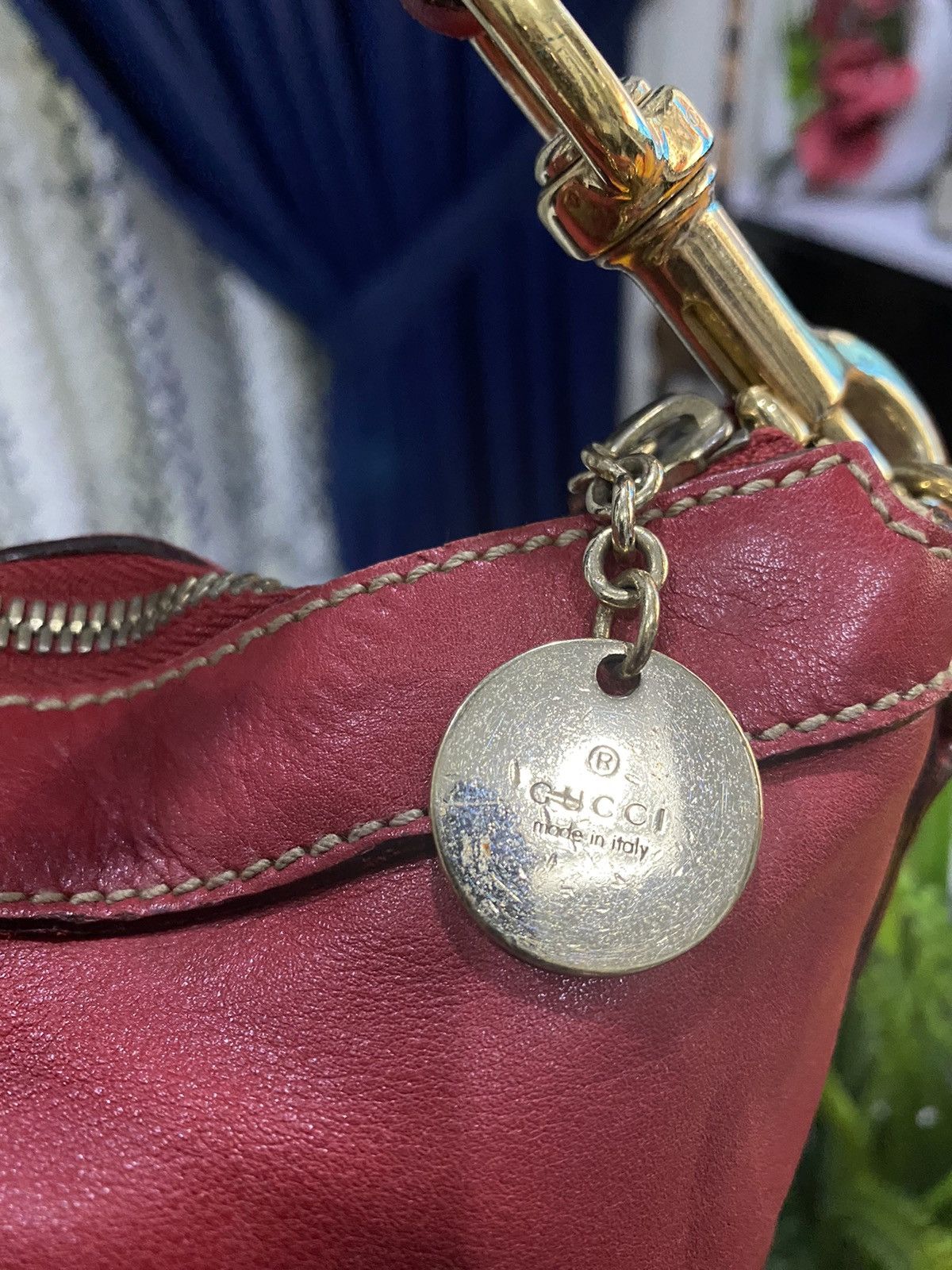 Gucci × Vintage Vintage Gucci Web Hobo Bag Size ONE SIZE - 10 Thumbnail