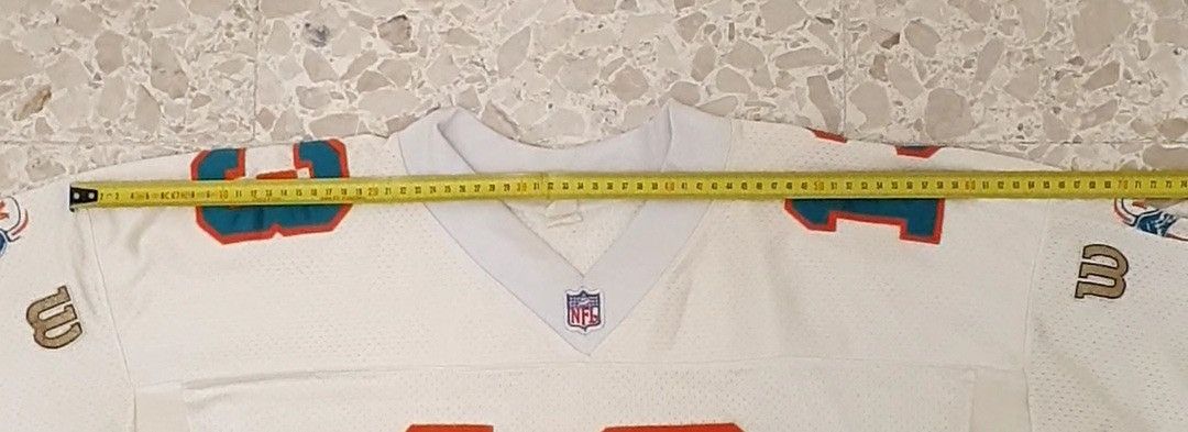 NFL × Wilson Dan Marino Miami Dolphins 80s Wilson Jersey Size US L / EU 52-54 / 3 - 12 Thumbnail