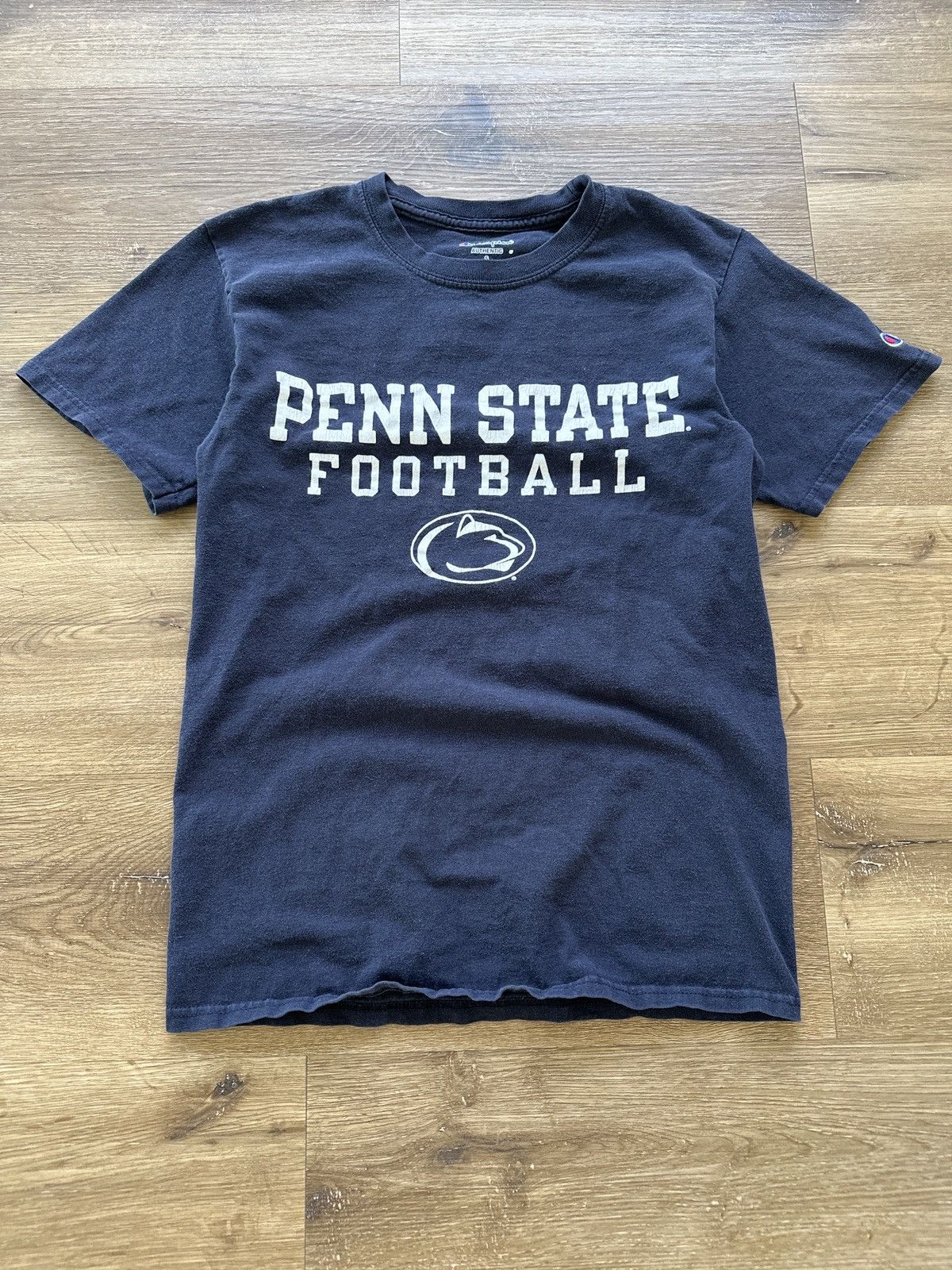 Champion × Penn × Vintage Vintage 90s Penn State Football College T-shirt Size US S / EU 44-46 / 1 - 1 Thumbnail