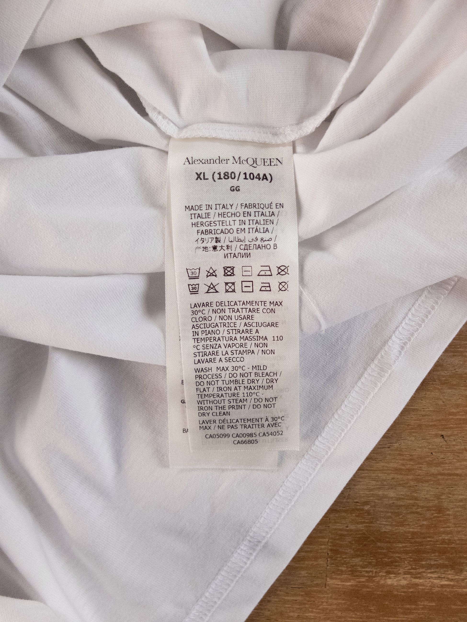 Alexander McQueen ALEXANDER MCQUEEN white regular fit Skull t-shirt XL q Size US XL / EU 56 / 4 - 7 Thumbnail