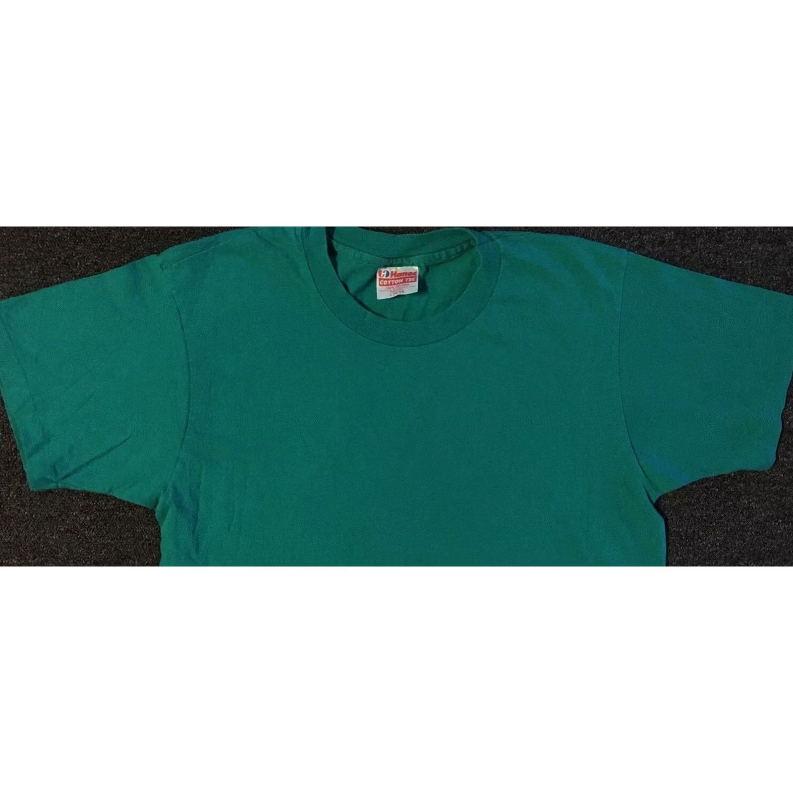 Hanes VINTAGE Hanes Shirt S USA 80s 90s Faded Grunge Punk Rock Biker Skate Surf Trucker 90s Men's L Blue T-Shirt Size US L / EU 52-54 / 3 - 5 Thumbnail