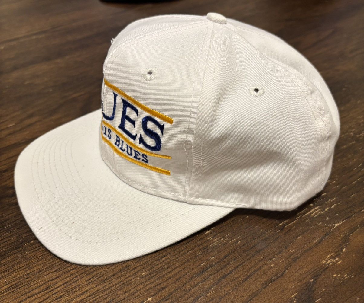 Vintage St Louis Blues Vintage 90’s ‘The Game’ Bar Script Logo Hat Size ONE SIZE - 2 Thumbnail