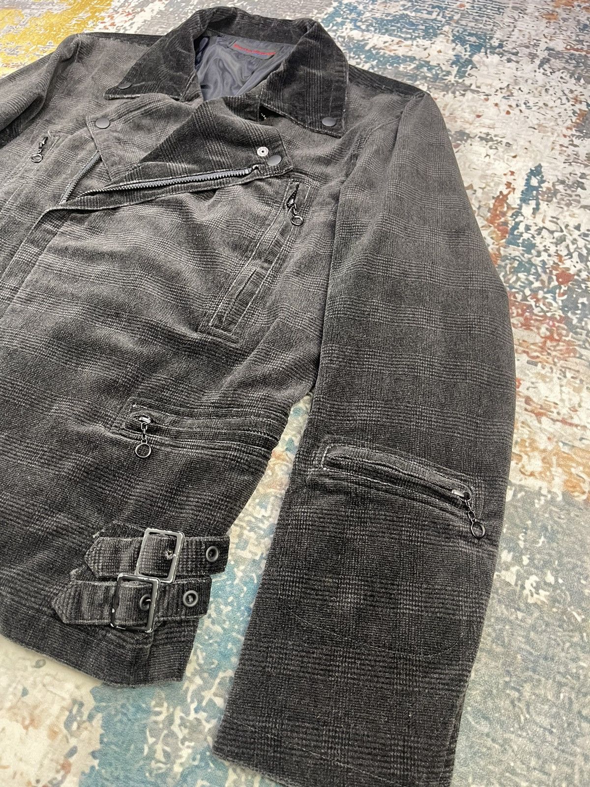 Le Grande Bleu (L.G.B.) Punk🔥Parashuto By Nakajo Checked Suede Double Collar Size US S / EU 44-46 / 1 - 6 Thumbnail