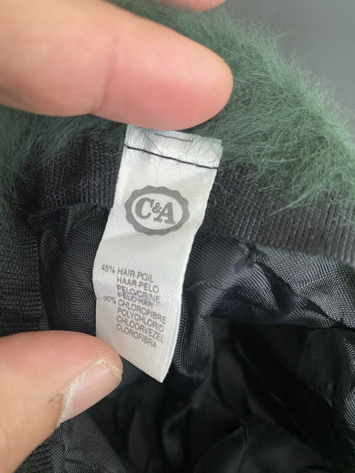 CA4LA × Japanese Brand C&A Angora fur Hat nice design rare Size ONE SIZE - 7 Thumbnail