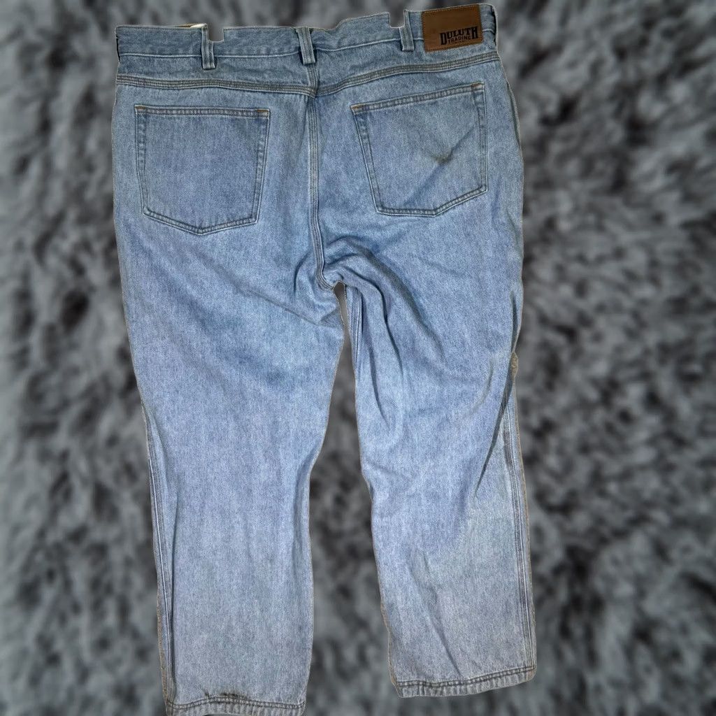 CO Duluth Trading Co Mens Jeans 42 x 30 Blue Denim Mid Rise Straight Leg Jeans Mens Regular Blue Denim Mid Rise Straight Leg Size US 42 / EU 58 - 1 Thumbnail